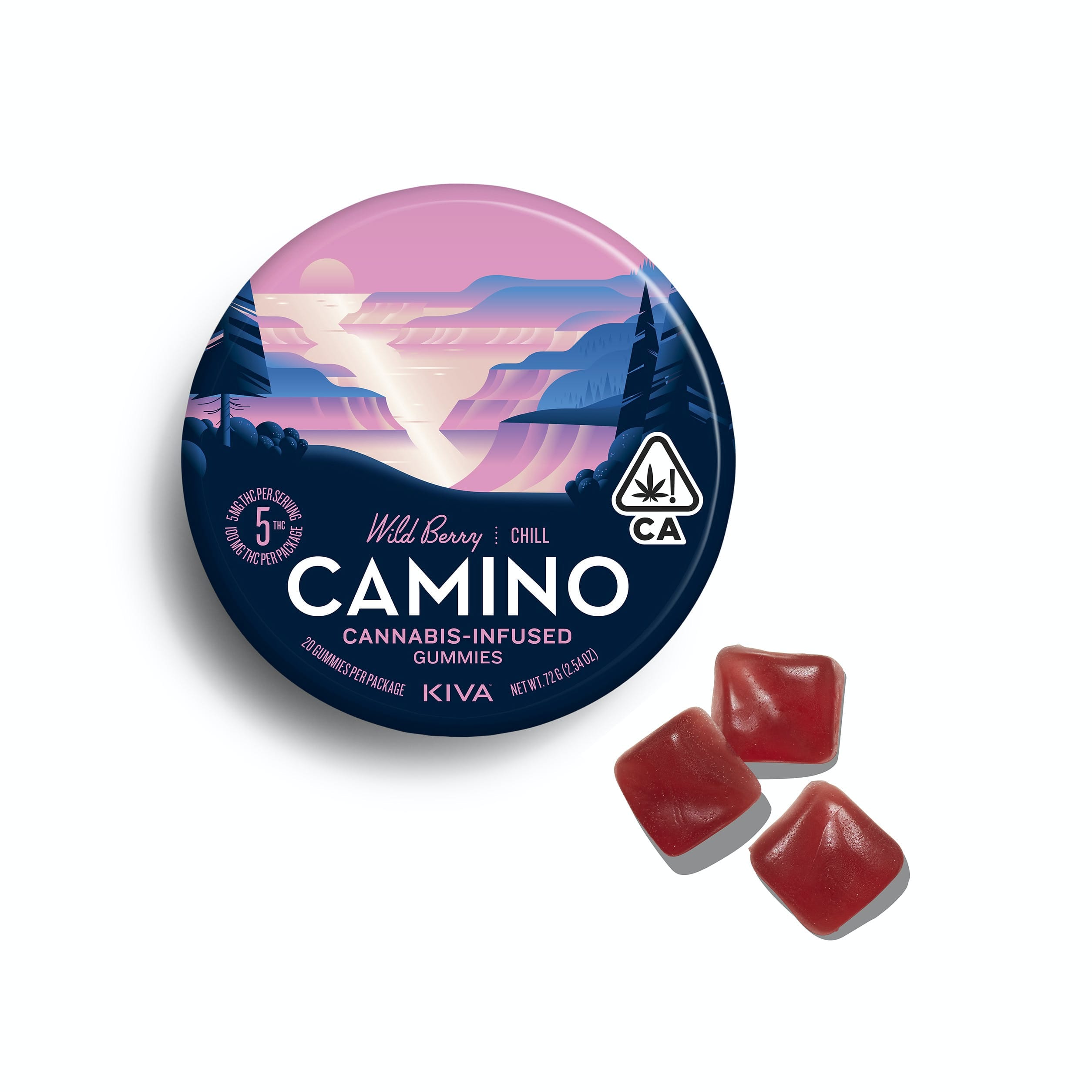Camino Wild Berry Gummies - Kiva Confections -  - $22 - Edible