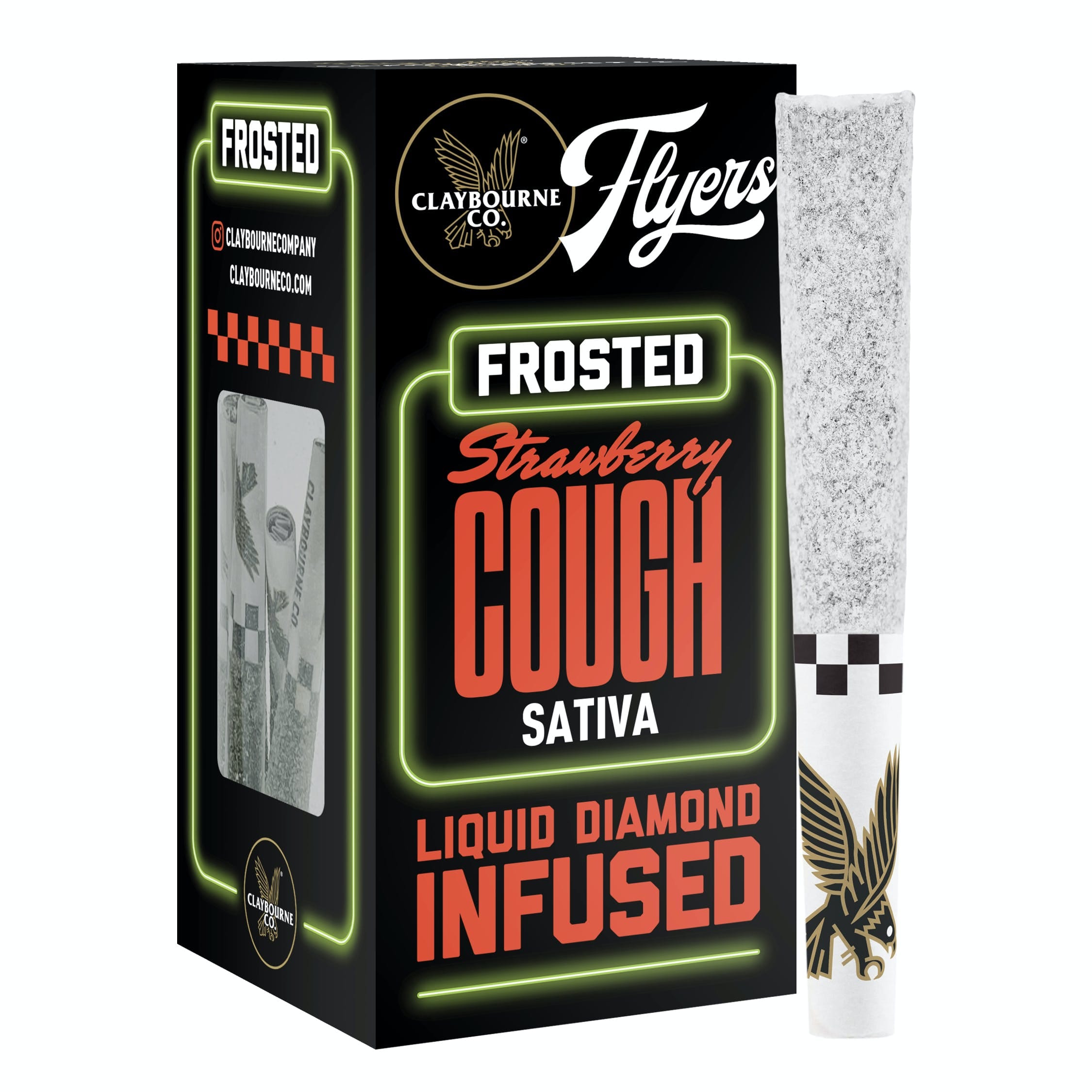 STRAWBERRY COUGH 5PK FROSTED INFUSED .5G - CLAYBOURNE CO -  - $30 - Pre-Rolls