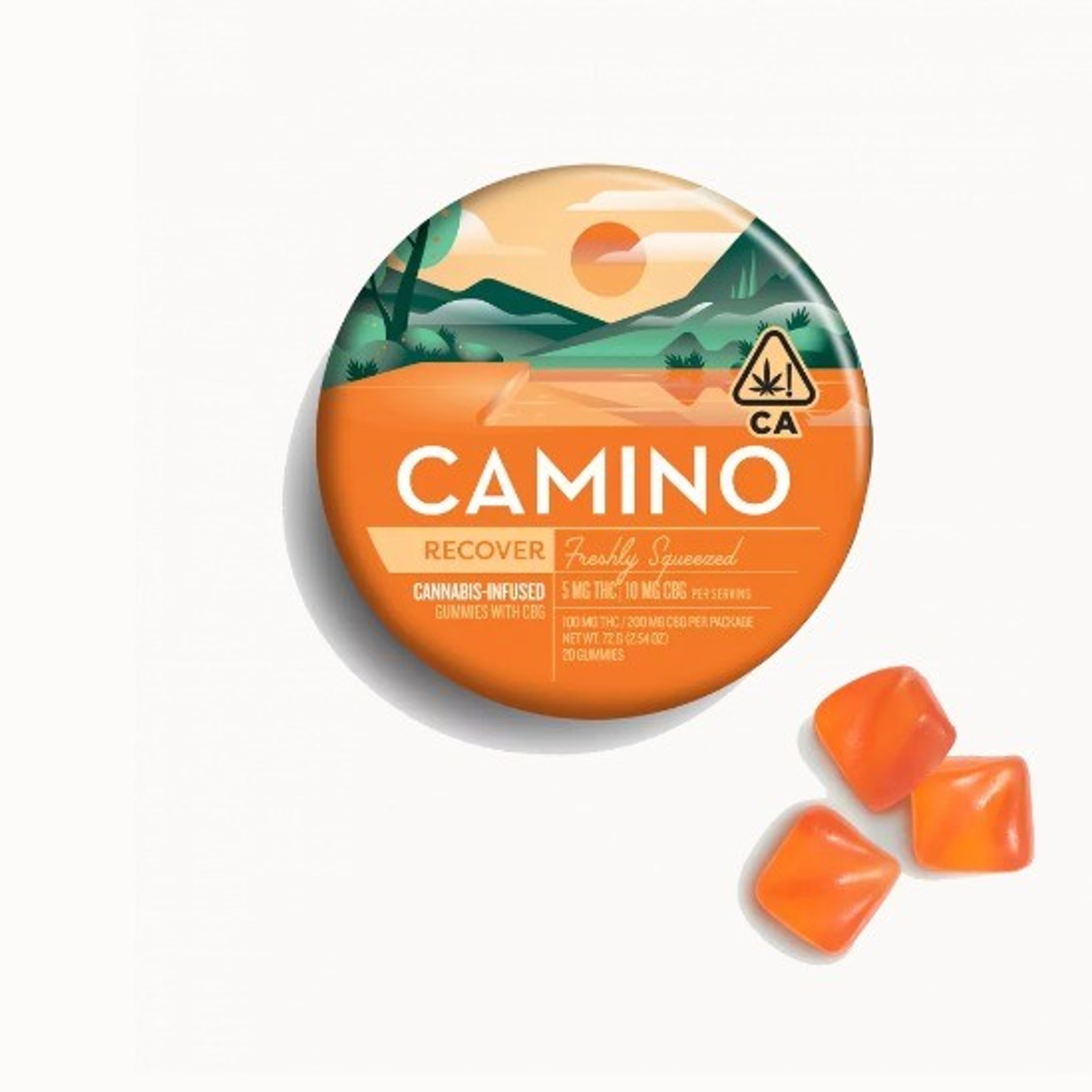 Freshly Squeezed 1:2 CBG Gummies - Camino - Kiva - Freshly Squeezed (H) - $19 - Edibles