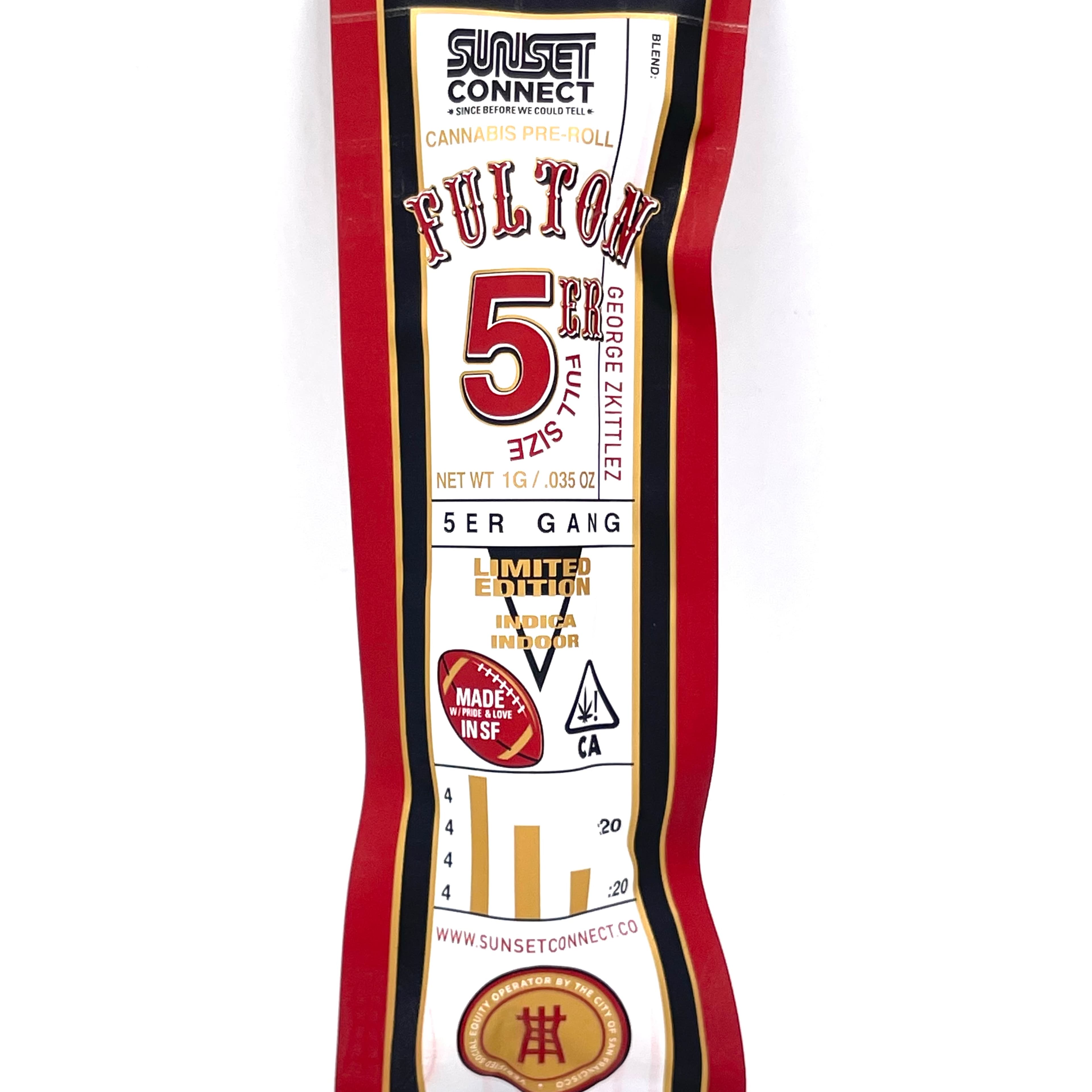 George Zkittlez Pre-Roll - Sunset Connect - Gram - $6 - Pre-Rolls