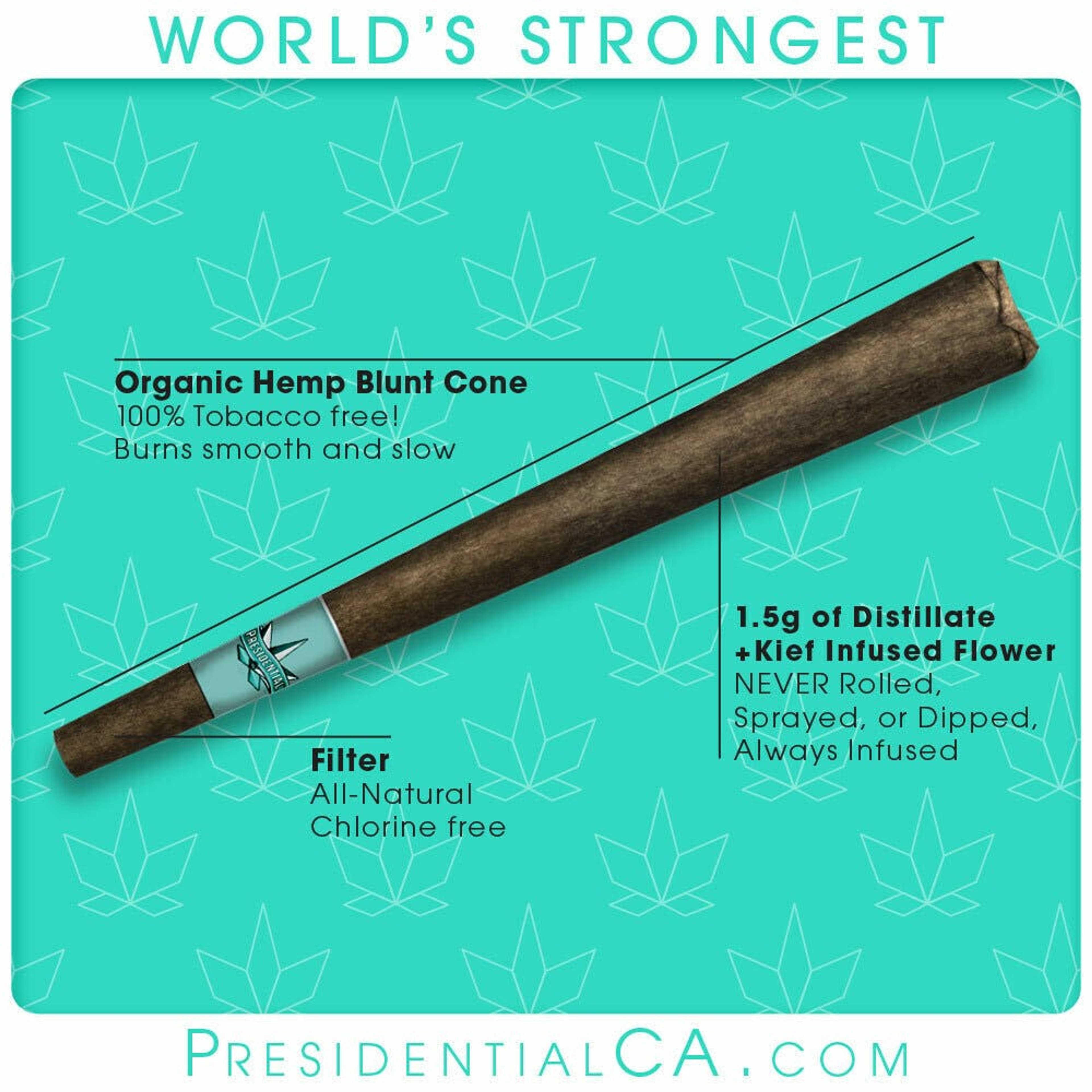 Classic MoonRock Blunt - 1.5g - Presidential - - $22.50 - Infused Pre-Rolls