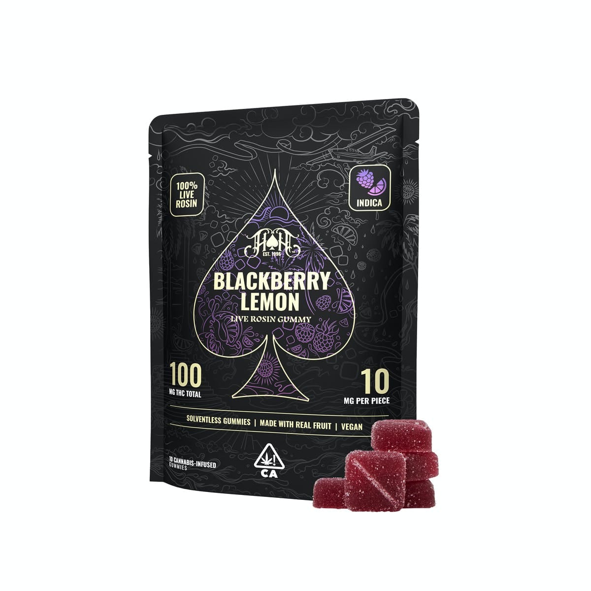 Heavy Hitters Rosin Gummies | Blackberry Lemon - Indica - Heavy Hitters -  - $24 - Edibles