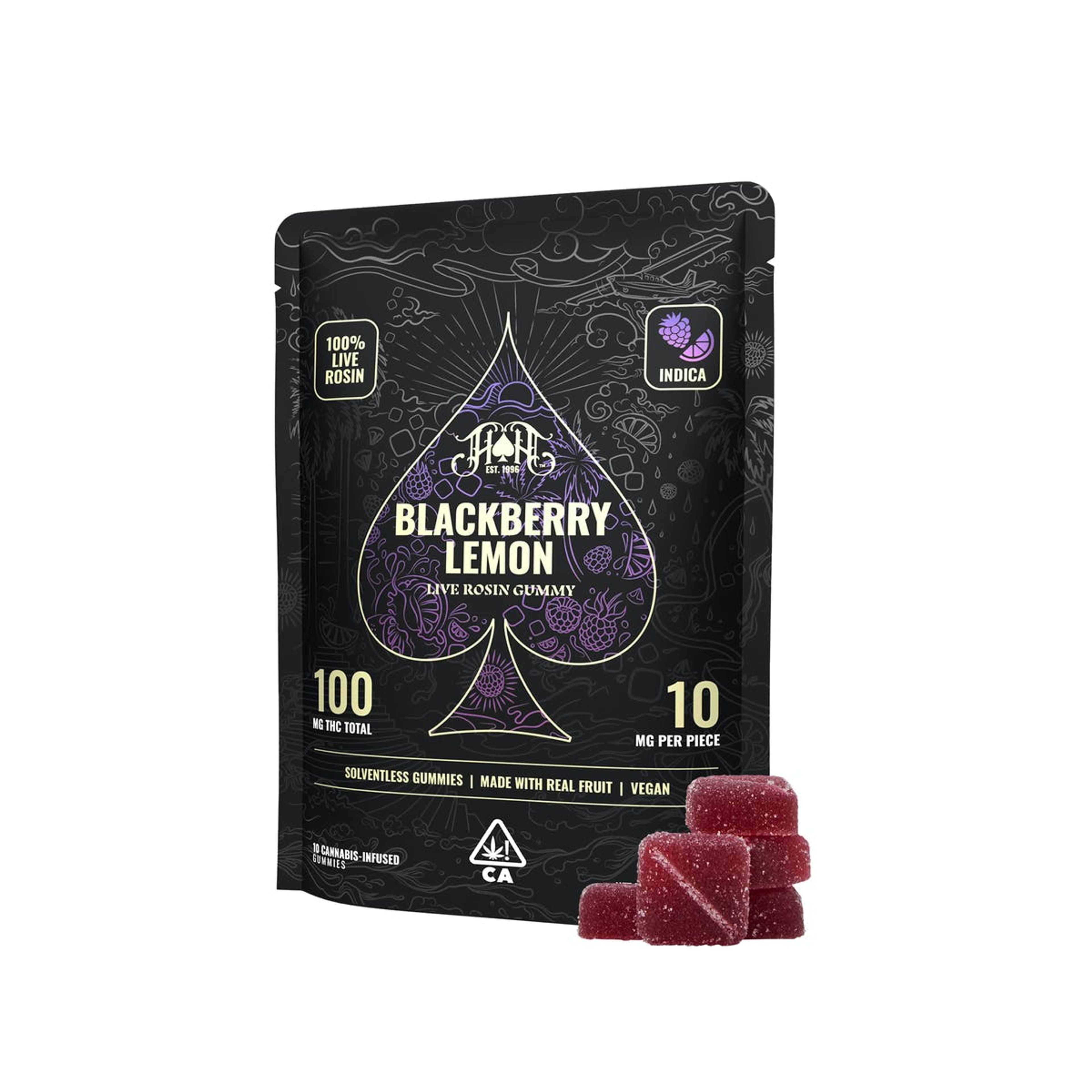 Heavy Hitters Rosin Gummies | Blackberry Lemon - Indica - Heavy Hitters - - $24 - Edibles