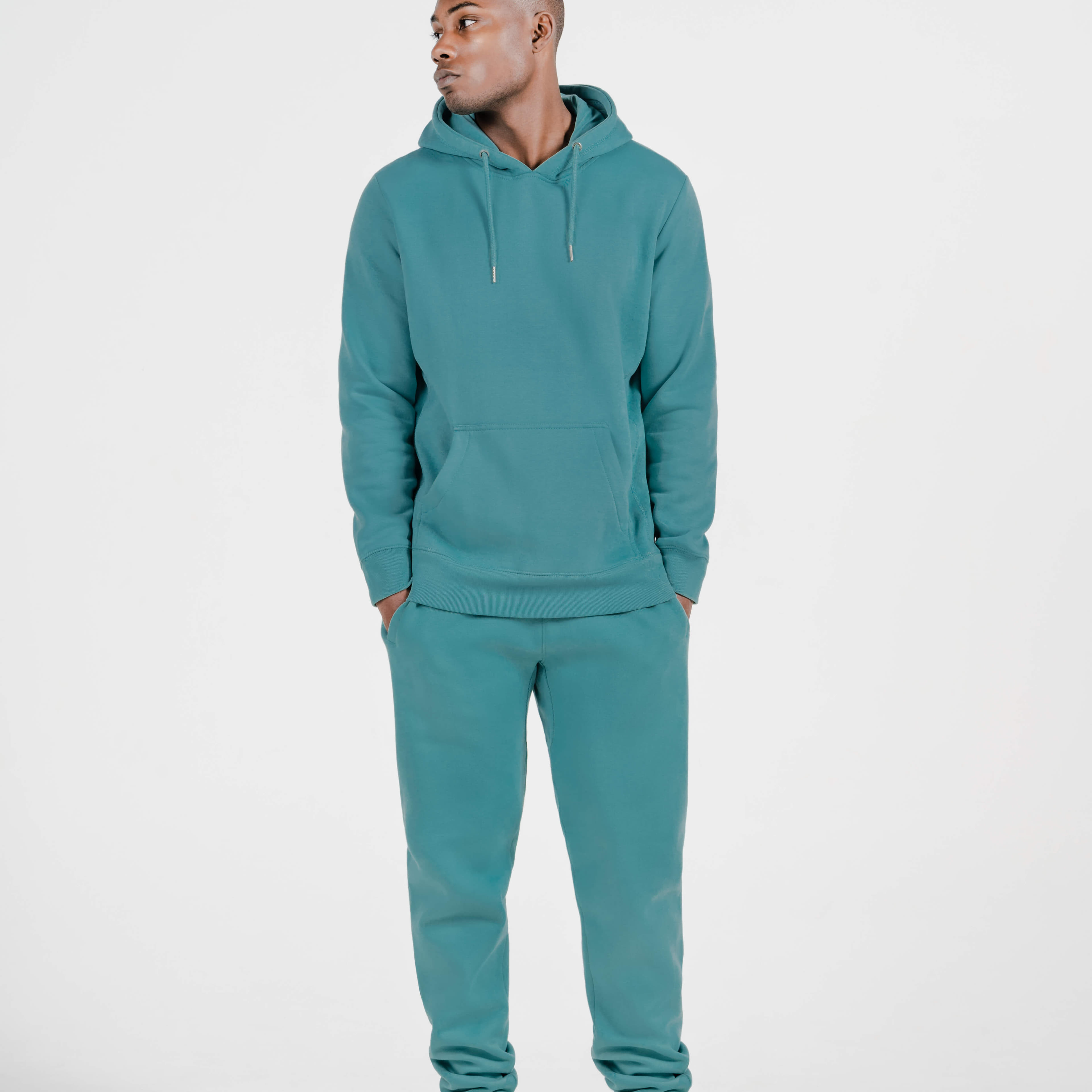 Posh Green Aqua Hoodie with smoke (M) Unisex - Posh Green - - $42 - Accessories
