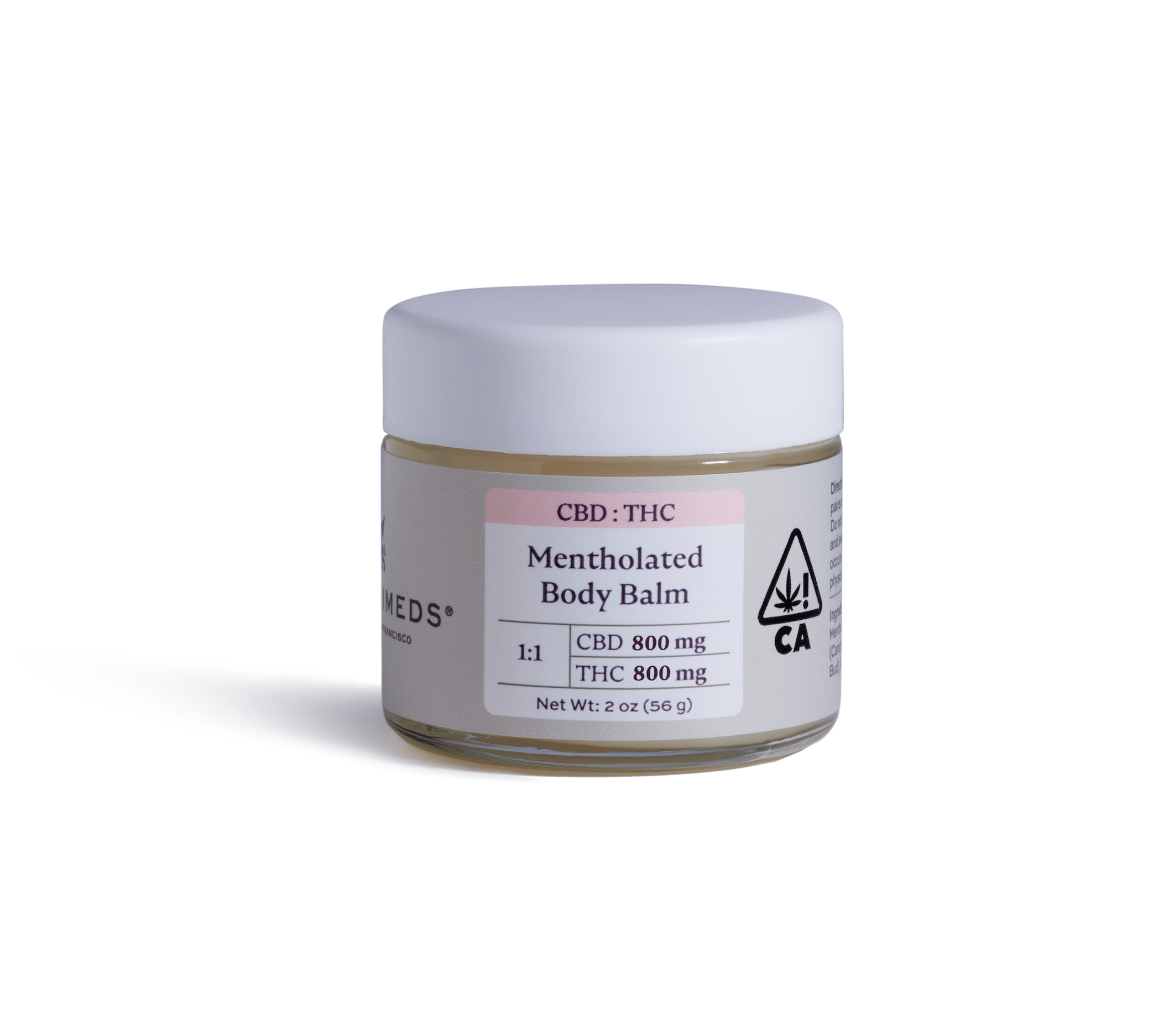 1:1 CBD:THC  Mentholated Body Balm (800mg)