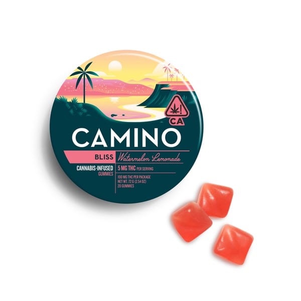 Watermelon Lemonade Gummies - Camino - Kiva - Watermelon Lemonade (H) - $17 - Edibles
