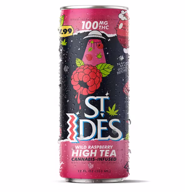 St Ides: 12oz High Tea (100mg) - Wild Raspberry