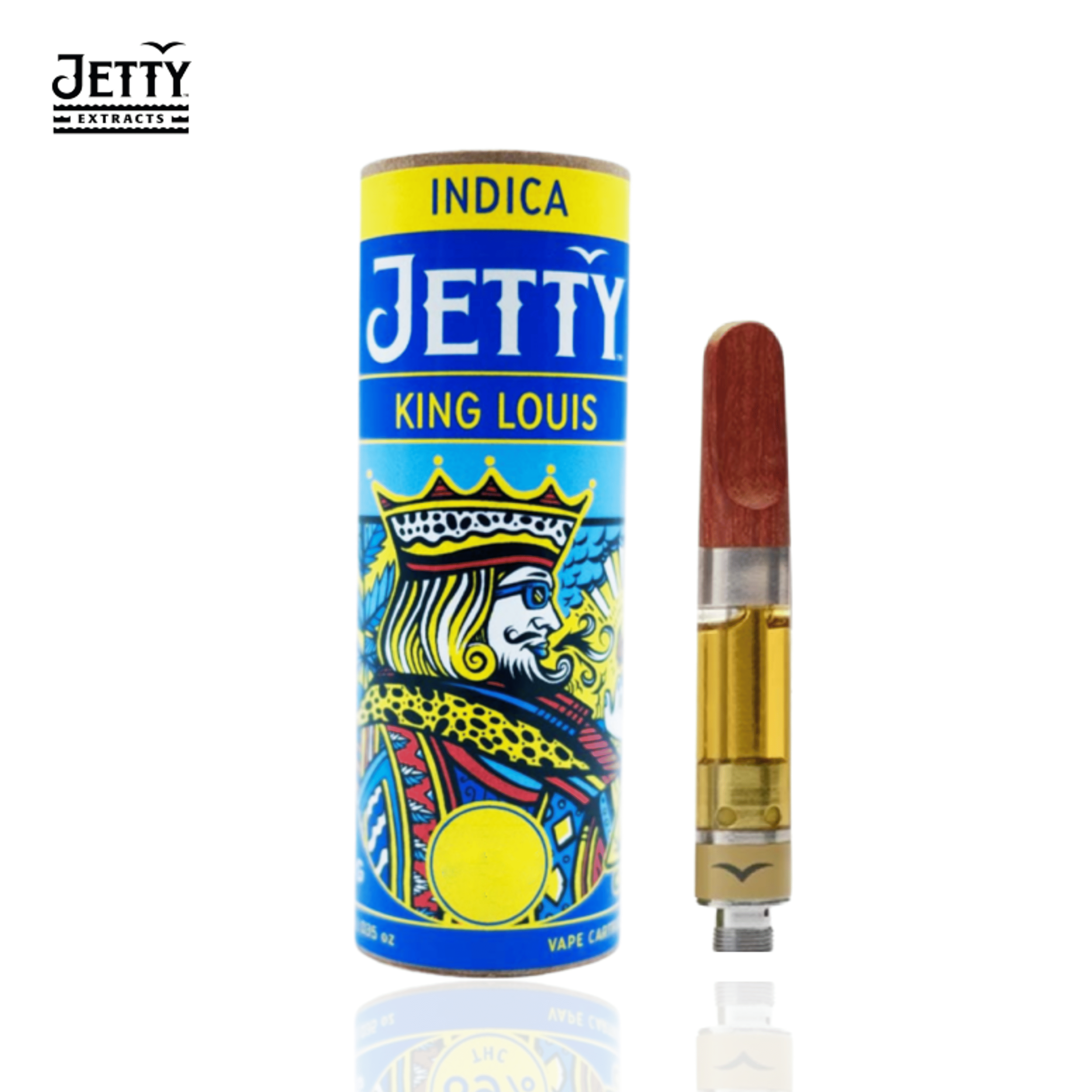 Jetty - King Louis - High THC Cart - 1g - Jetty Extracts - - $24.99 - 510 Cartridges