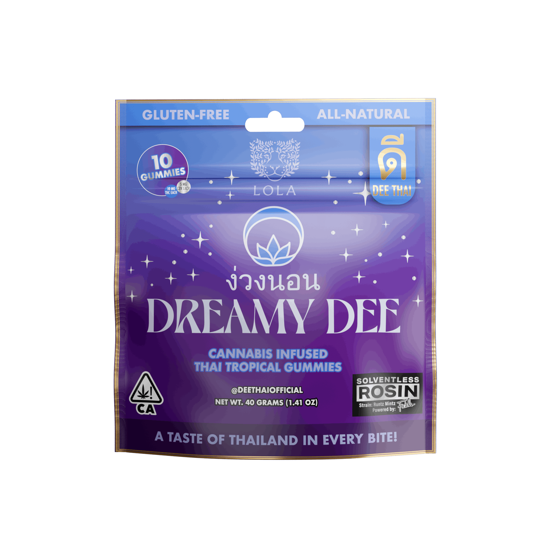 Dreamy Dee - 2:1 THC:CBN - Rosin Gummies - Dee Thai - Dreamy Dee Gummies - $10 - Edibles
