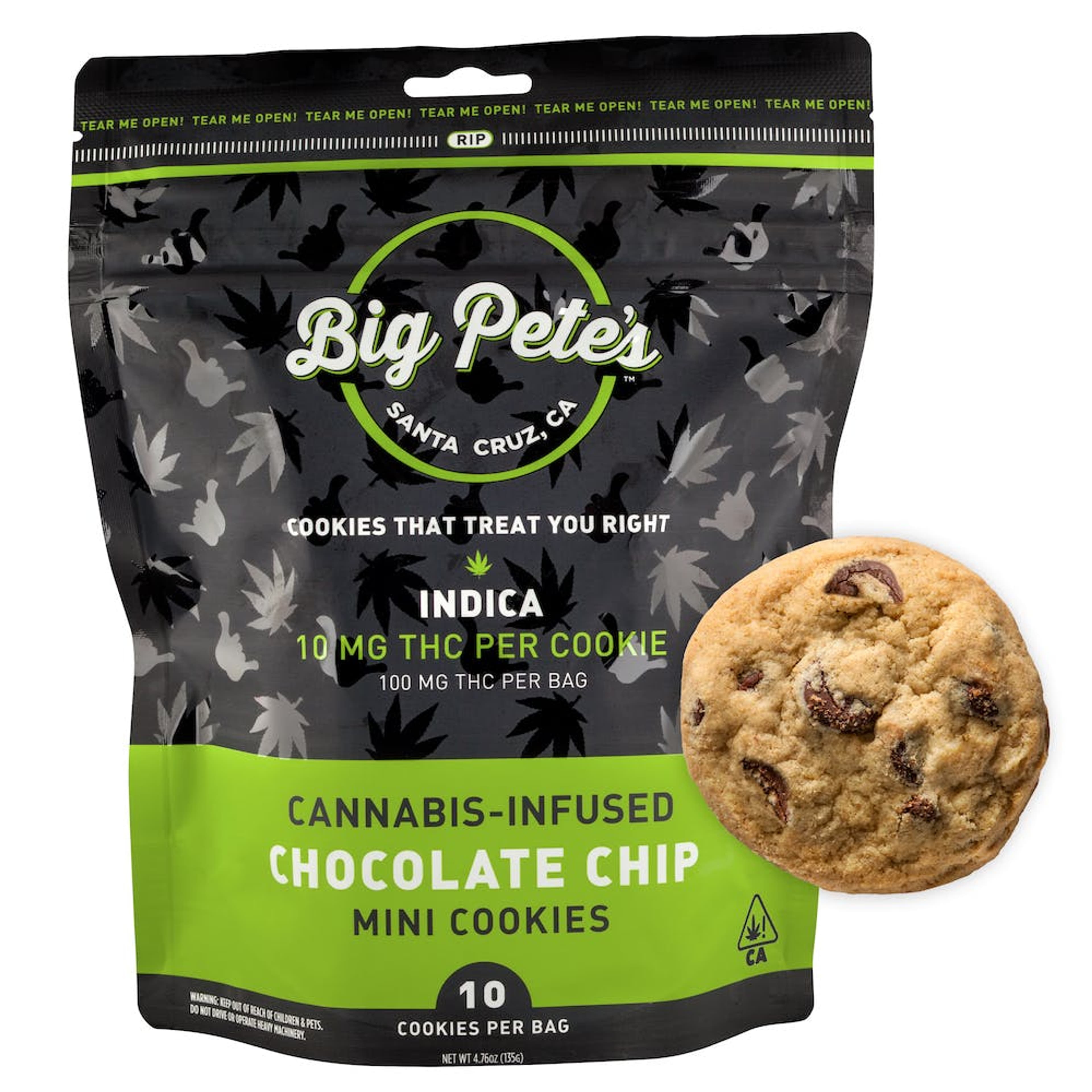 Big Pete's: Chocolate Chip Cookies (10-PACK) - Big Pete's - - $29 - Edibles