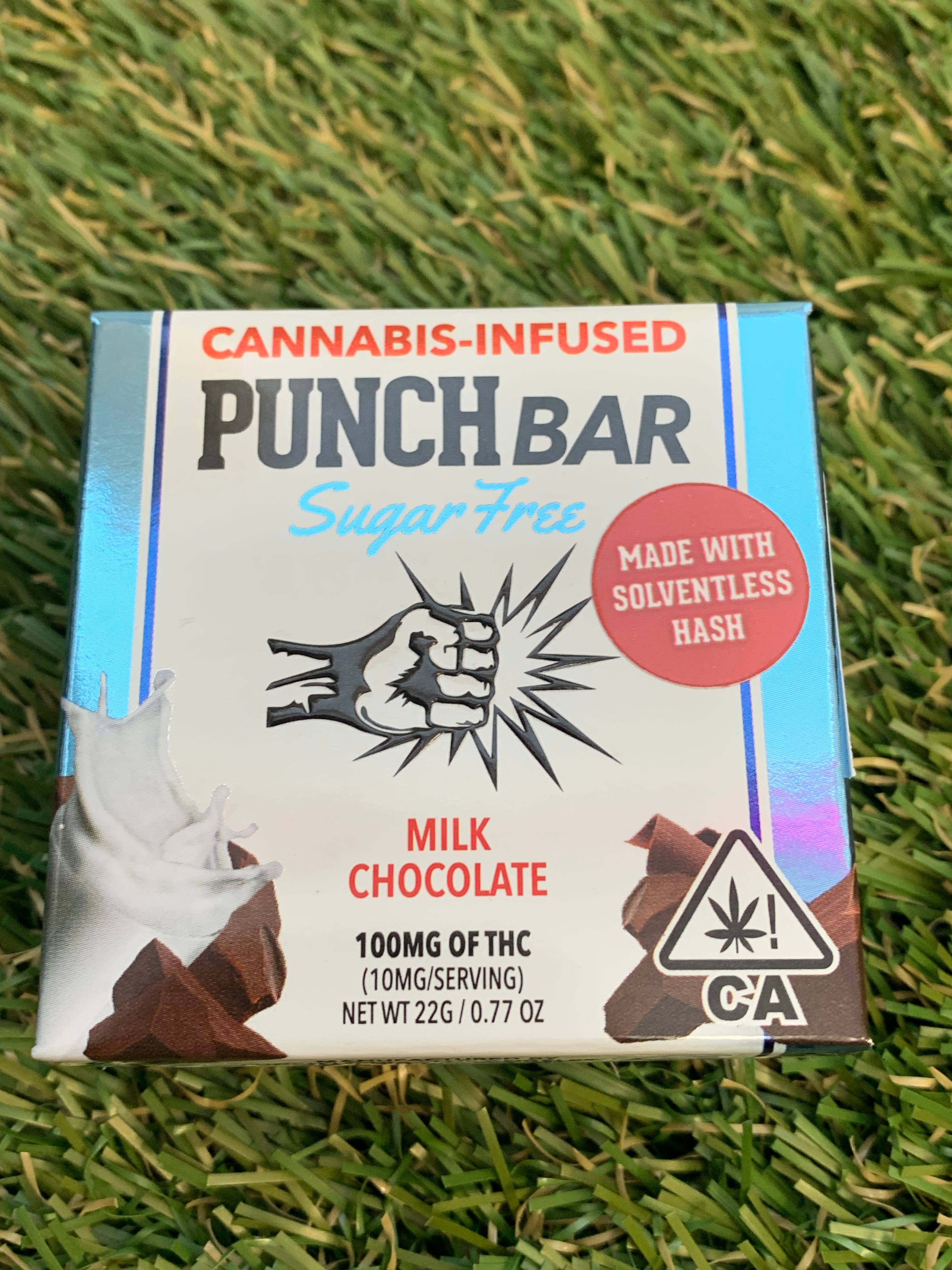 SOLVENTLESS SF MILK CHOCOLATE-BAR 100MG - Punch -  - $10.75 - Edible (weight - each)
