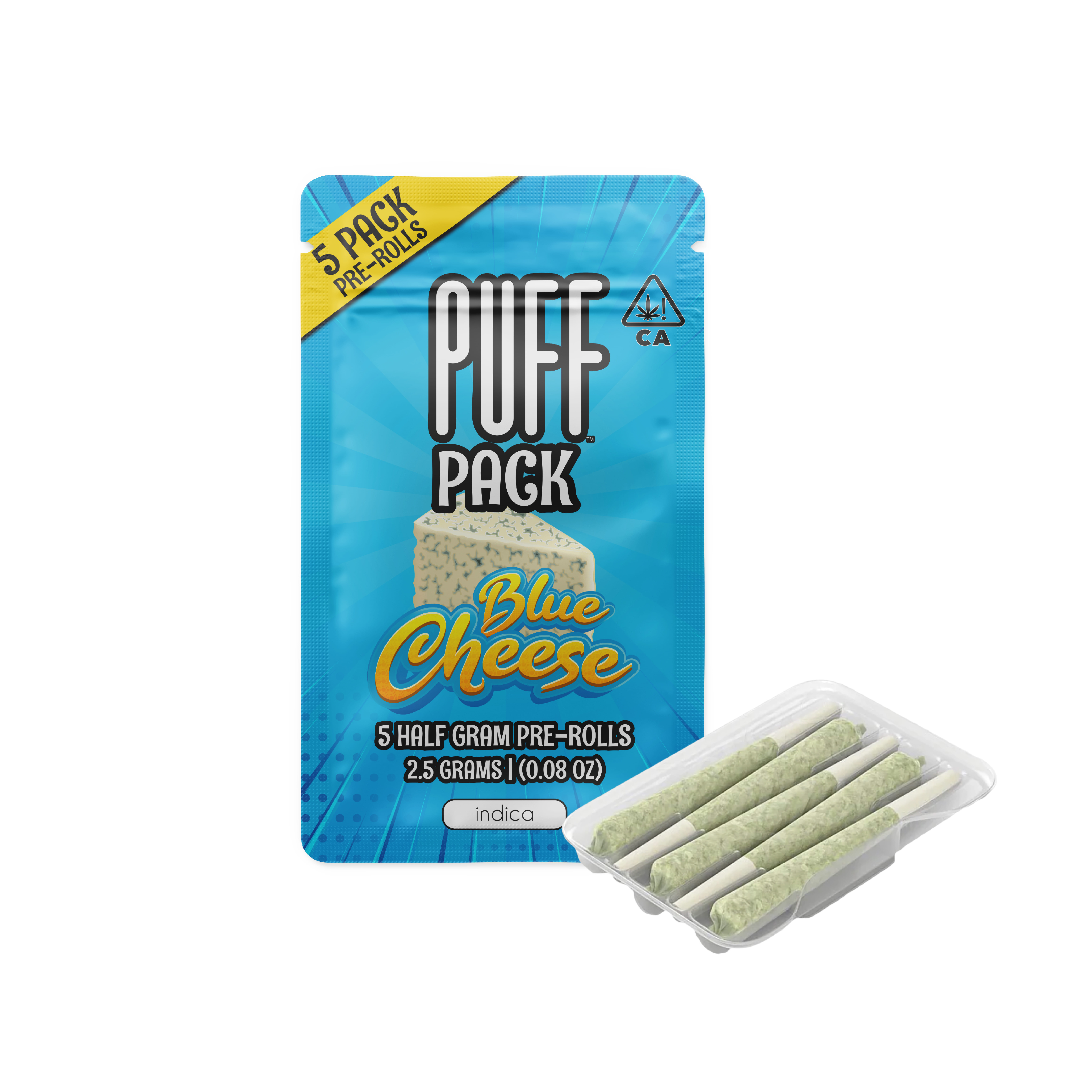 Blue Cheese Pack 5 ct. Pre Roll - 2.5g - PUFF -  - $12 - Pre-Rolls