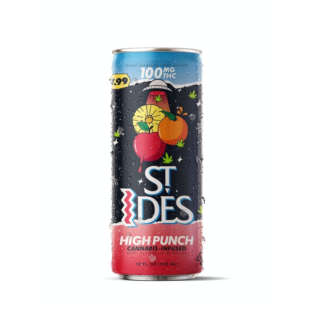 High Punch - 12oz - 100mg - St Ides - Fruit Punch - 12oz - $8 - Beverages