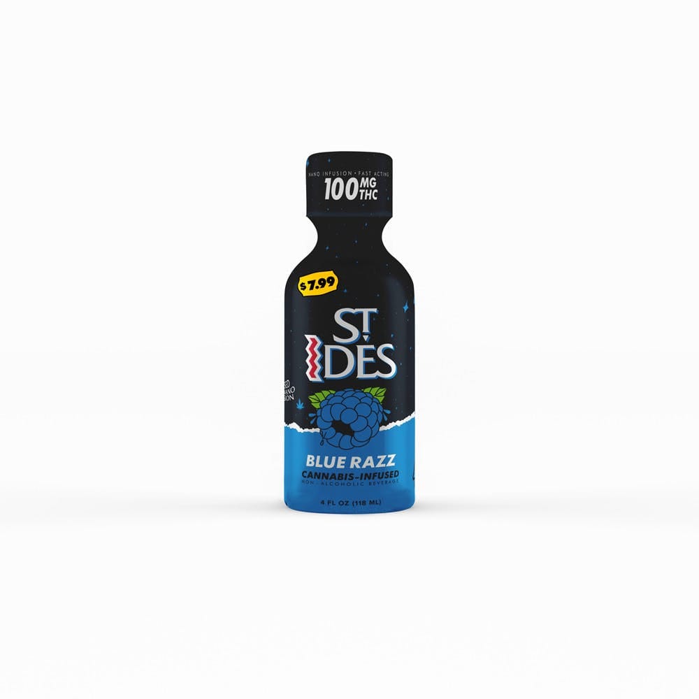 4oz Shot Blue Raz 100mg - St. Ides -  - $6 - Drinks