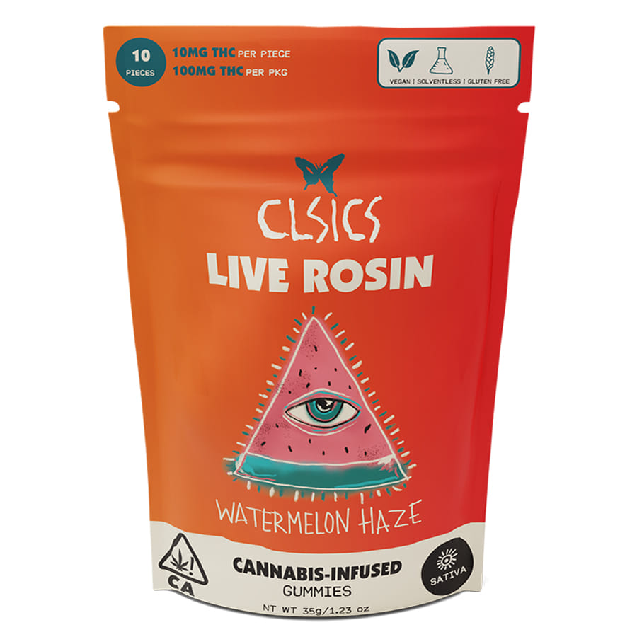 Watermelon Haze (S) Rosin Gummies - CLSICS - Watermelon Haze Rosin Gummies - $15 - Edibles