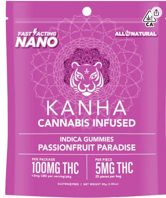 Nano: Passionfruit Paradise 100MG Gummies - Kanha -  - $14.85 - Edible
