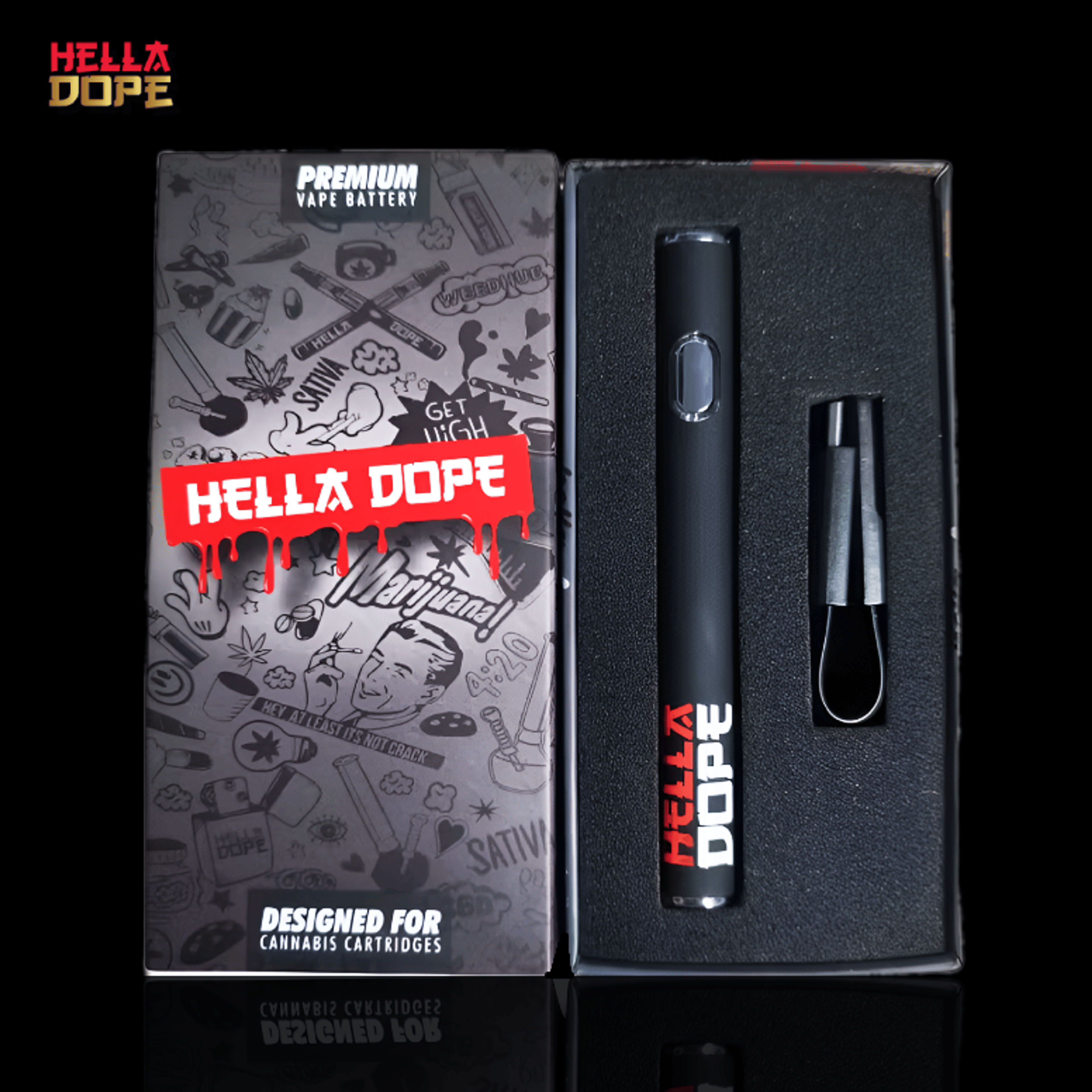 Hella Dope - Premium 510 Adjustable Vape Battery - Hella Dope - - $19.99 - Accessories