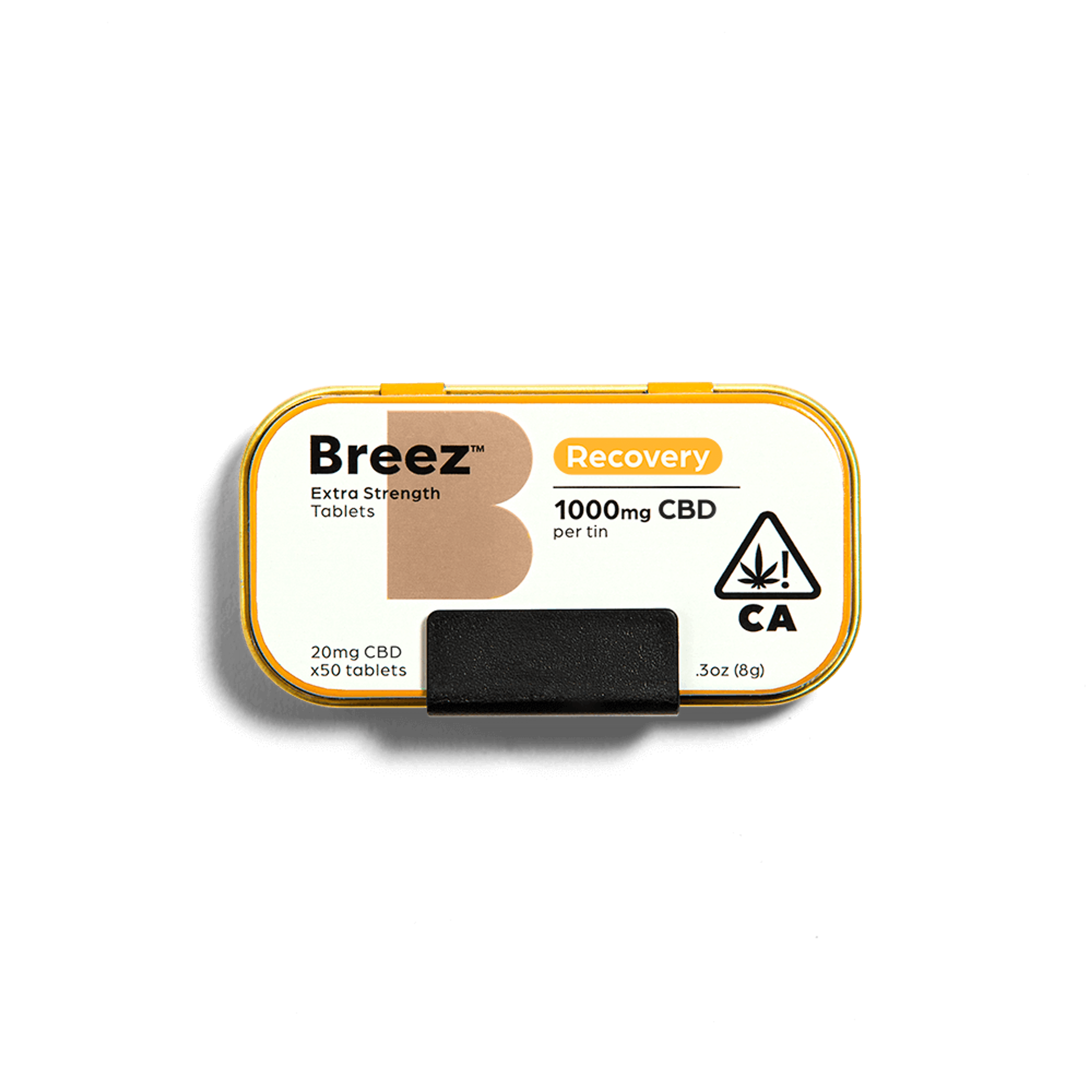 Breez Tablets: Recovery Extra Strength - 1000mg CBD - Breez - - $55 - Capsules/Tablets