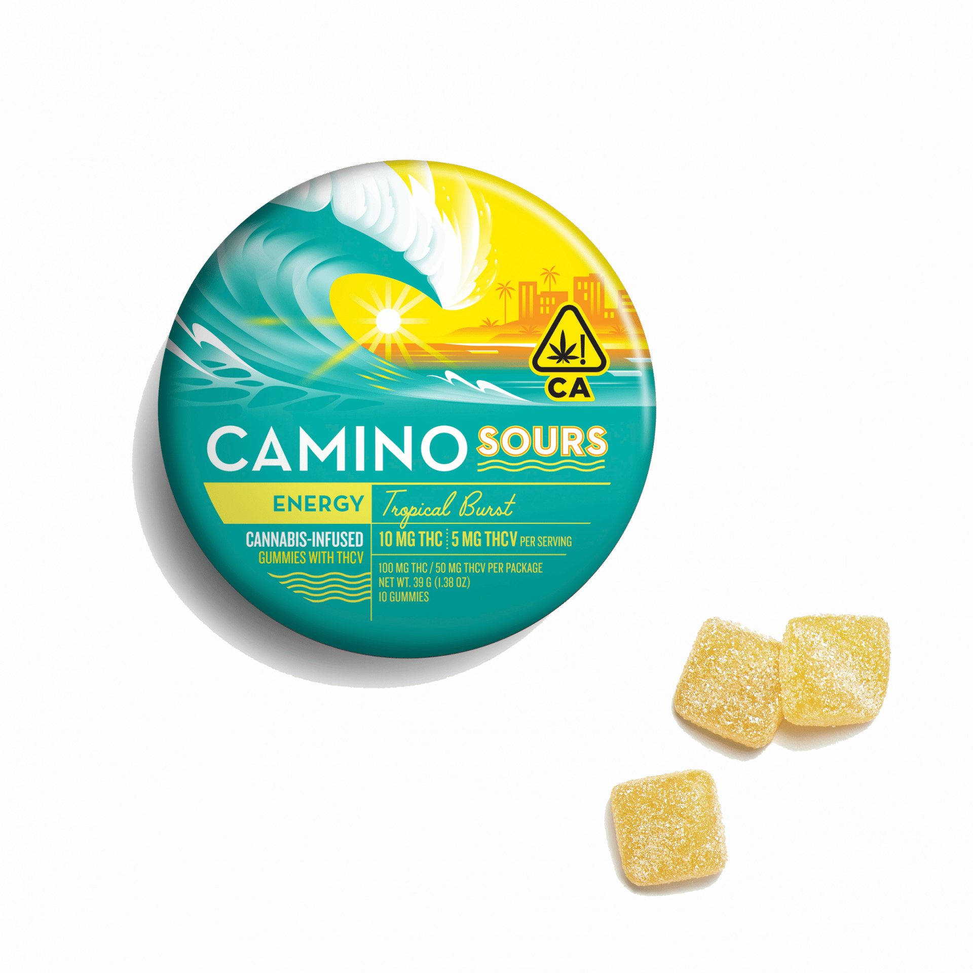 TROPICAL BURST THCV 2:1 Energy GUMMY - Camino -  - $19.35 - Edibles