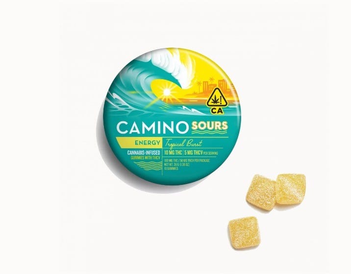Tropical Burst 2:1 THCv Gummies - Camino Sours - Kiva - Tropical Burst (S) - $19 - Edibles