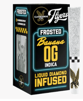 Frosted Flyers: Banana OG 5PK Infused Prerolls - Claybourne Co. -  - $24.75 - Preroll