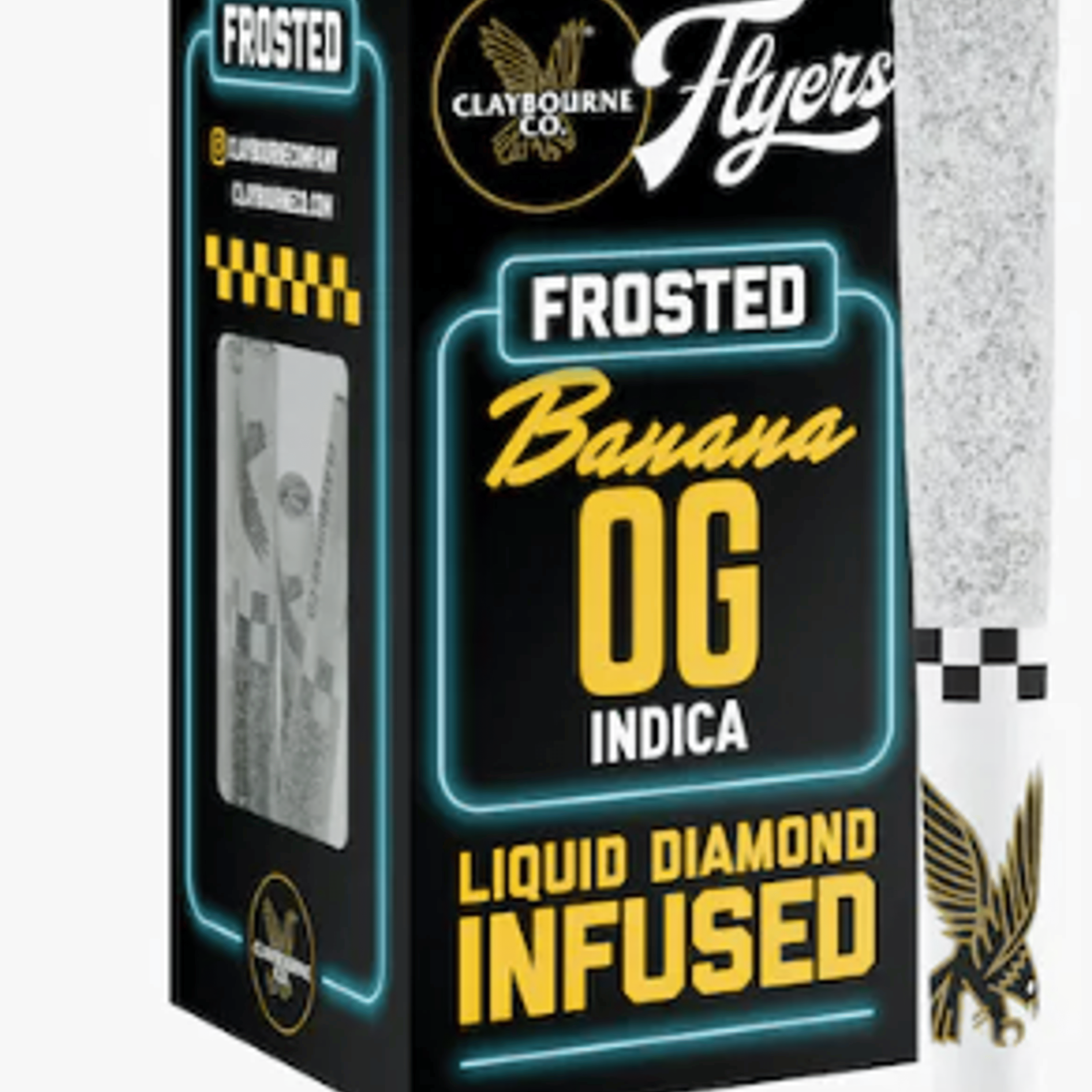 Frosted Flyers: Banana OG 5PK Infused Prerolls - Claybourne Co. - - $24.75 - Preroll