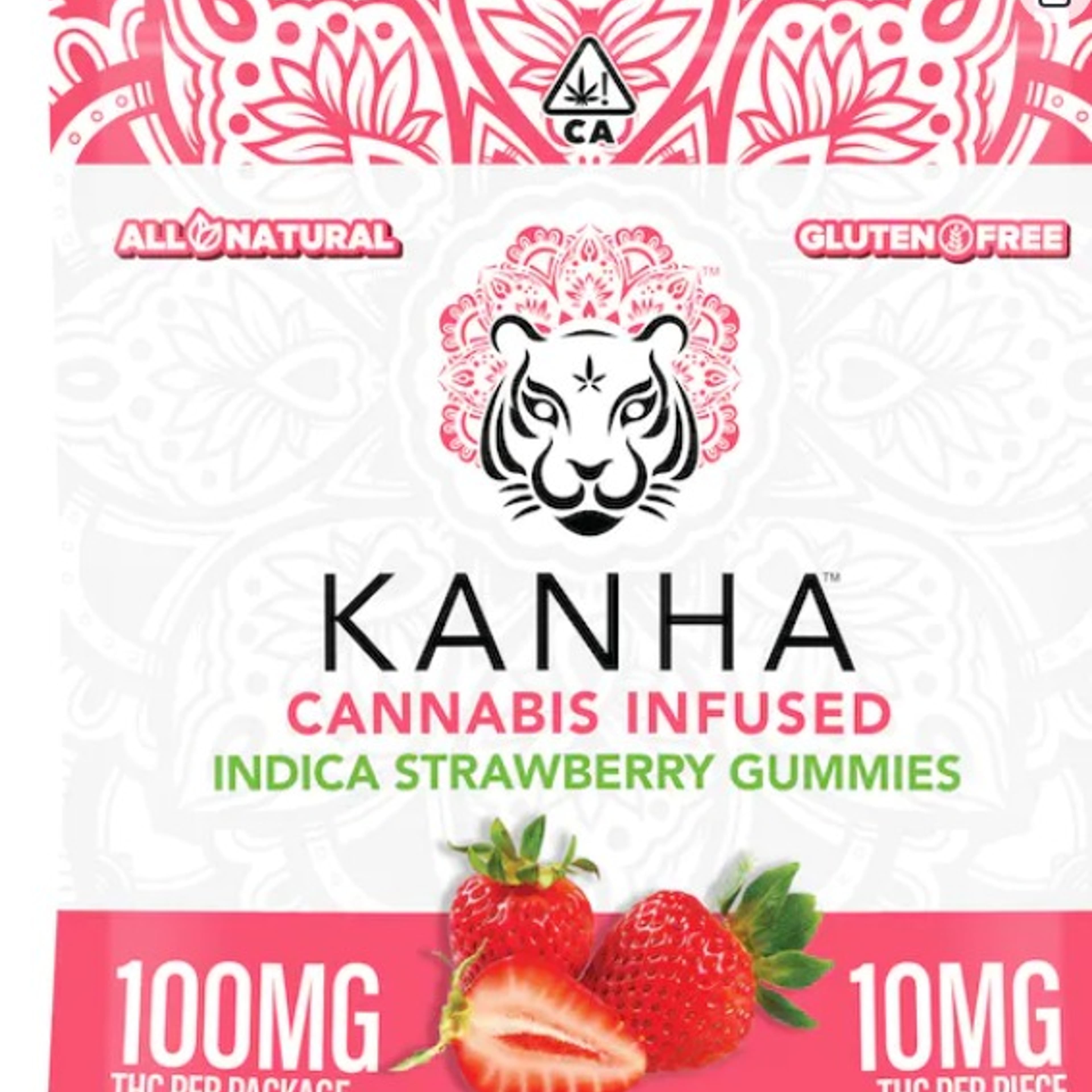Classic: Strawberry 100MG Gummies - Kanha - - $11.55 - Edible