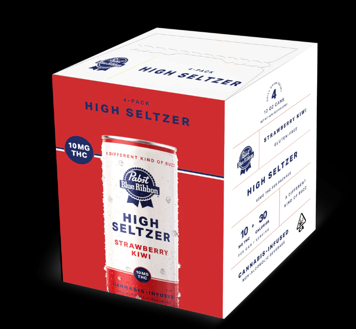Pabst Blue Ribbon: Pbr - Strawberry Kiwi High Seltzer