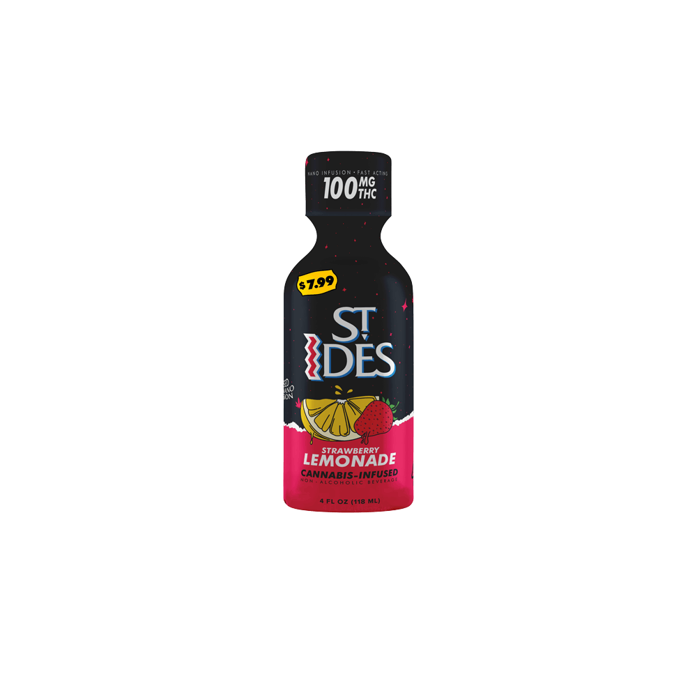 4oz Shot Strawberry Lemonade 100mg - St. Ides -  - $6 - Drinks