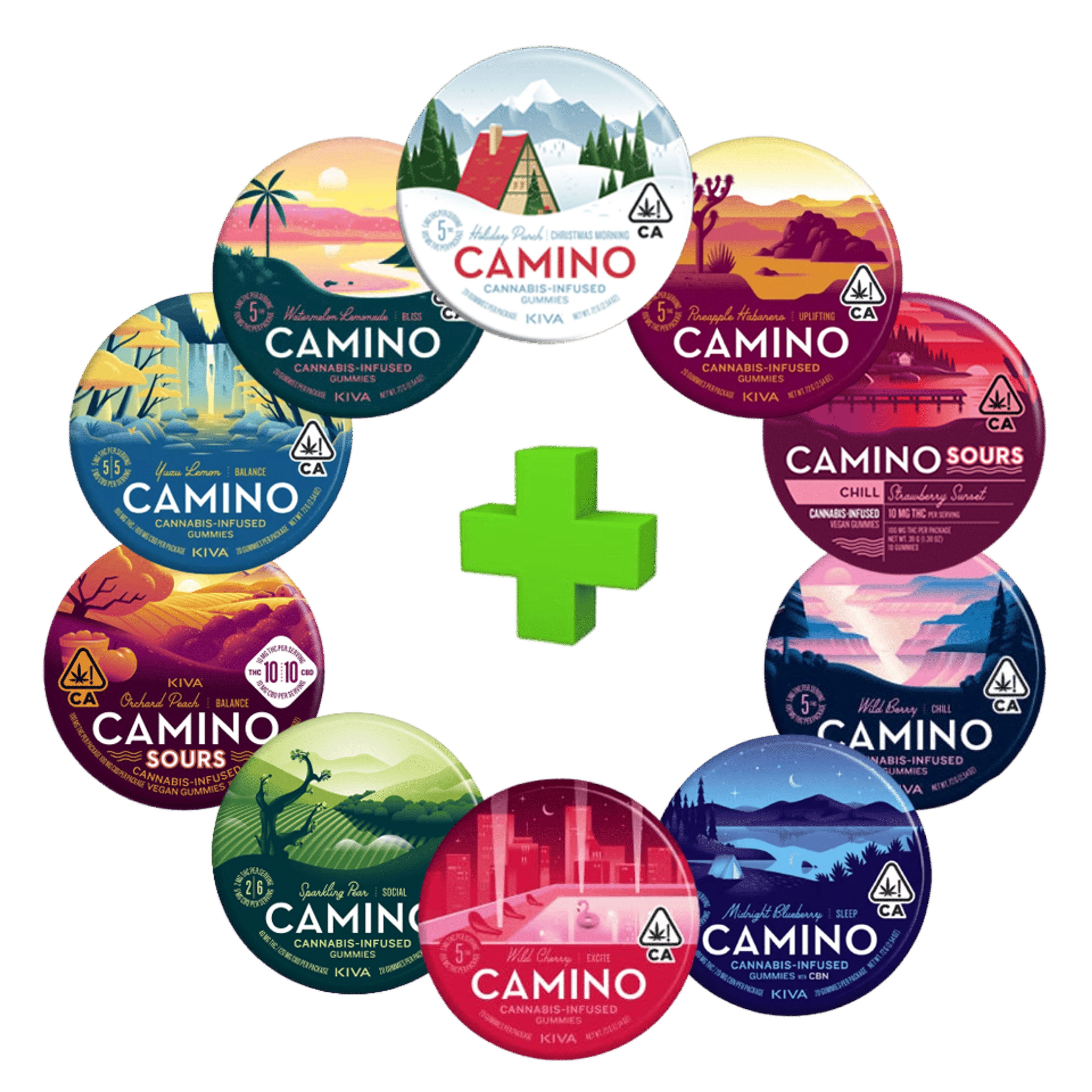 10ct 100mg Caminos - Mixed Deal - Kiva Confections - - $197.75 - Bundle Deals