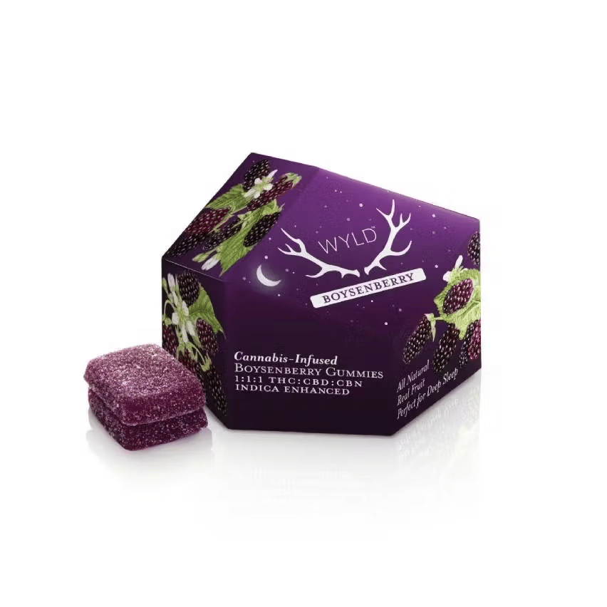 WYLD - Boysenberry - Gummies - 100mg THC + 100mg CBD + 100mg CBN - Wyld -  - $14.99 - Edibles