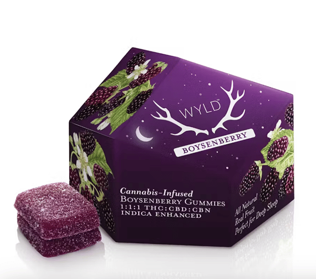 Boysenberry 1:1:1 CBD:CBN + Indica Enhanced Gummies