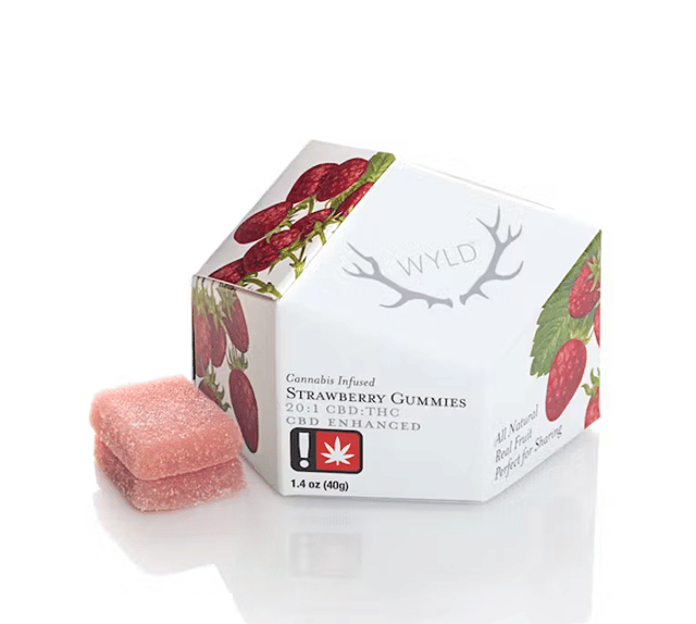 Strawberry 20:1 CBD + Hybrid Enhanced Gummies 200:10mg