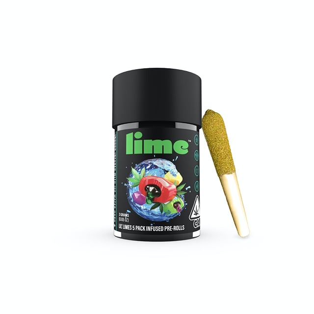 Lime - Gushers Infused Pre-Roll Pack (5-Pack)