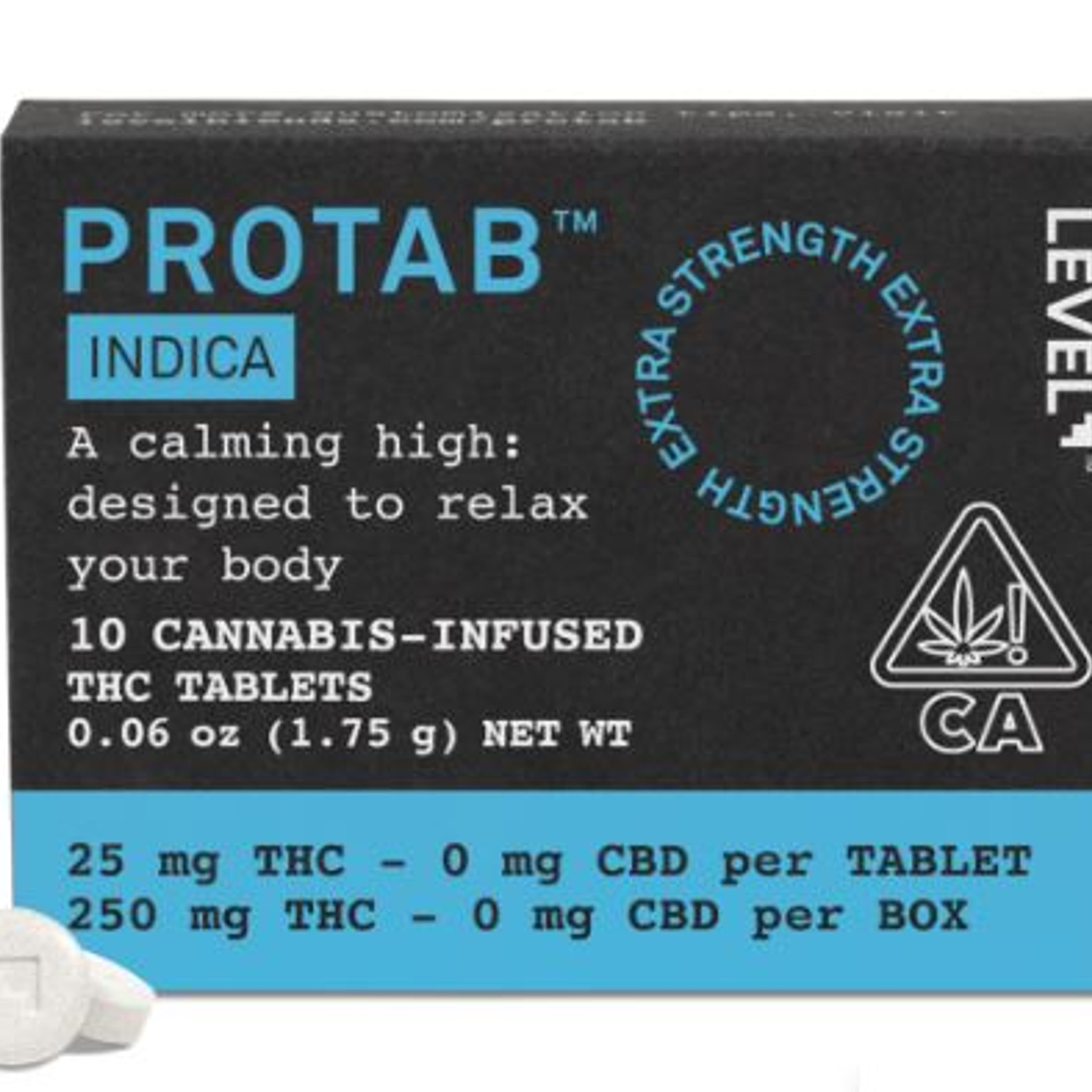 LEVEL - Indica Protab - 10 x 25mg Tablets - Level - Pack - $32 - Capsules