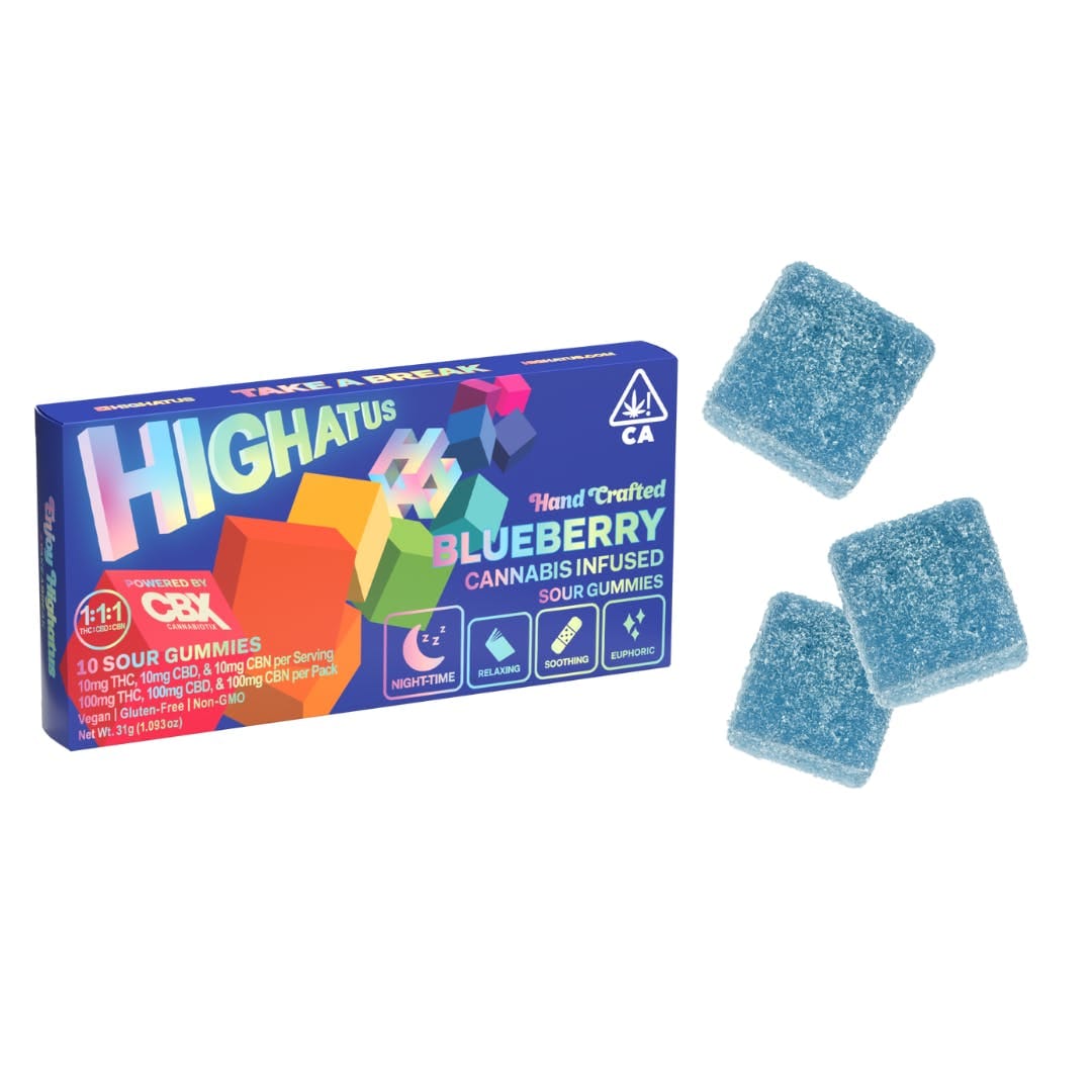 Nighttime - Blueberry Gummies - Highatus -  - $16 - Edible