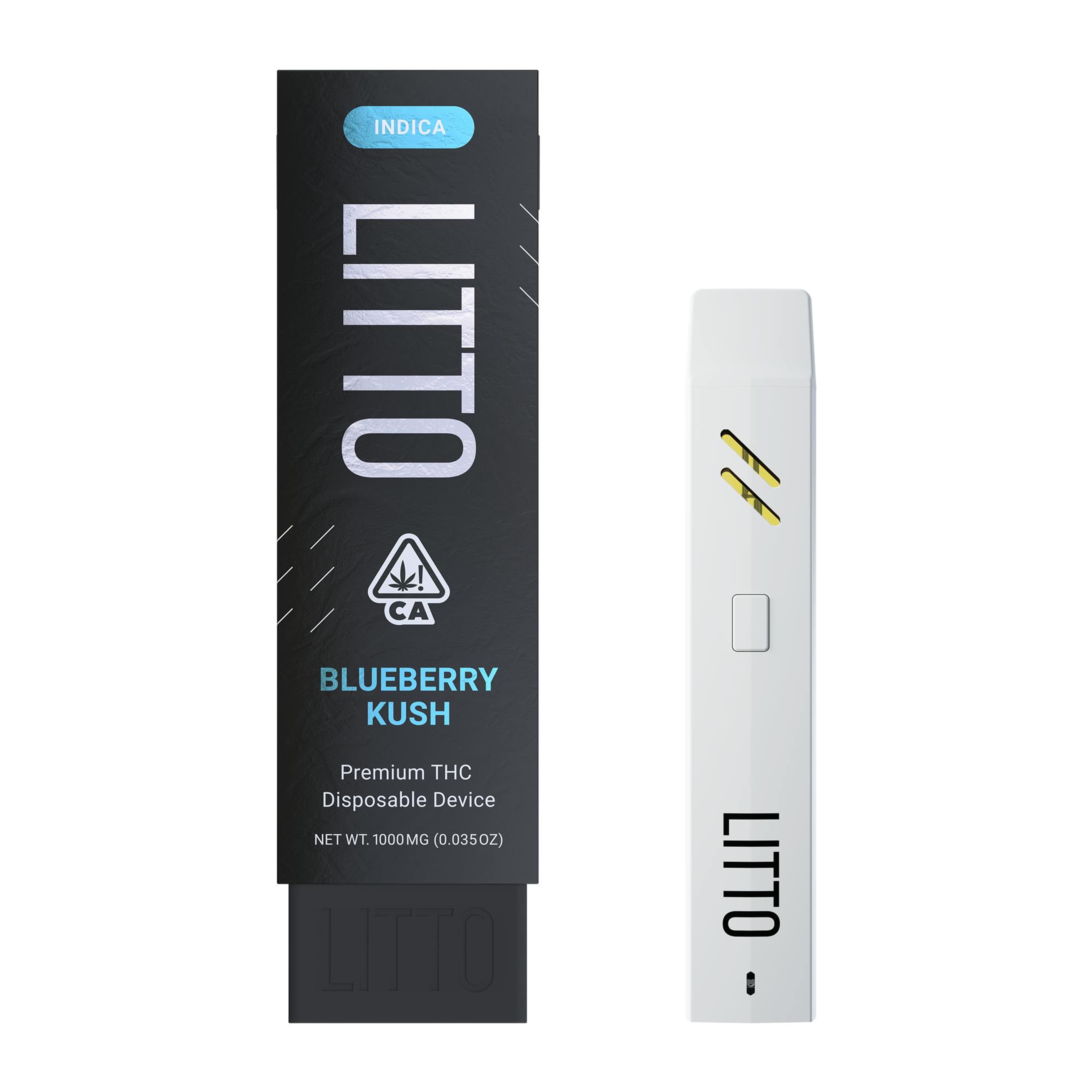 Blueberry Kush Premium All-In-One Vape 1G - LITTO - - $28 - All in One Carts