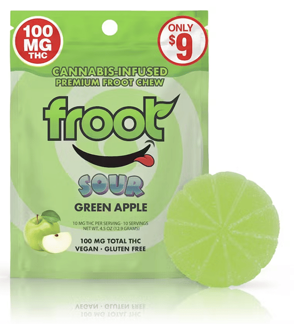 Sour Green Apple Gummy 100mg