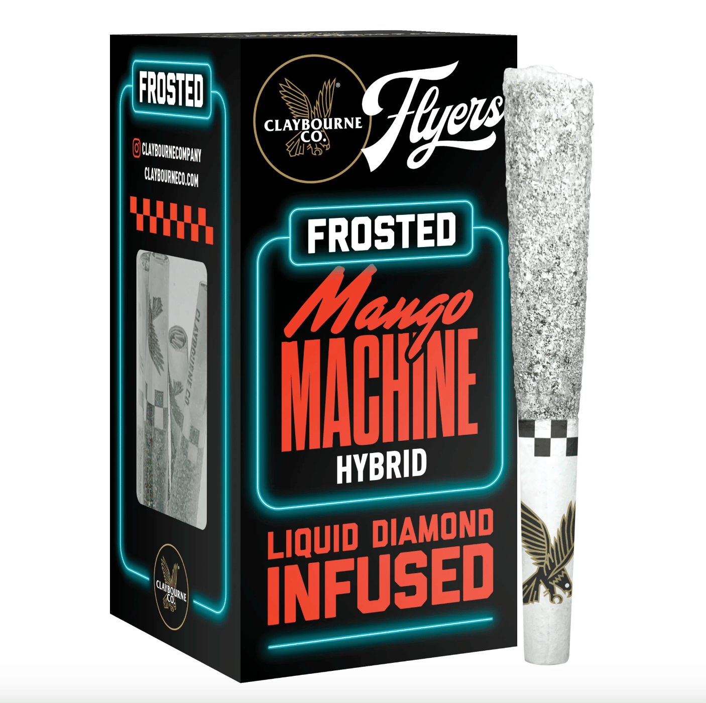 Mango Machine Frosted Flyers Prerolls 5pk 2.5g - Claybourne Co. -  - $40 - Pre-Rolls