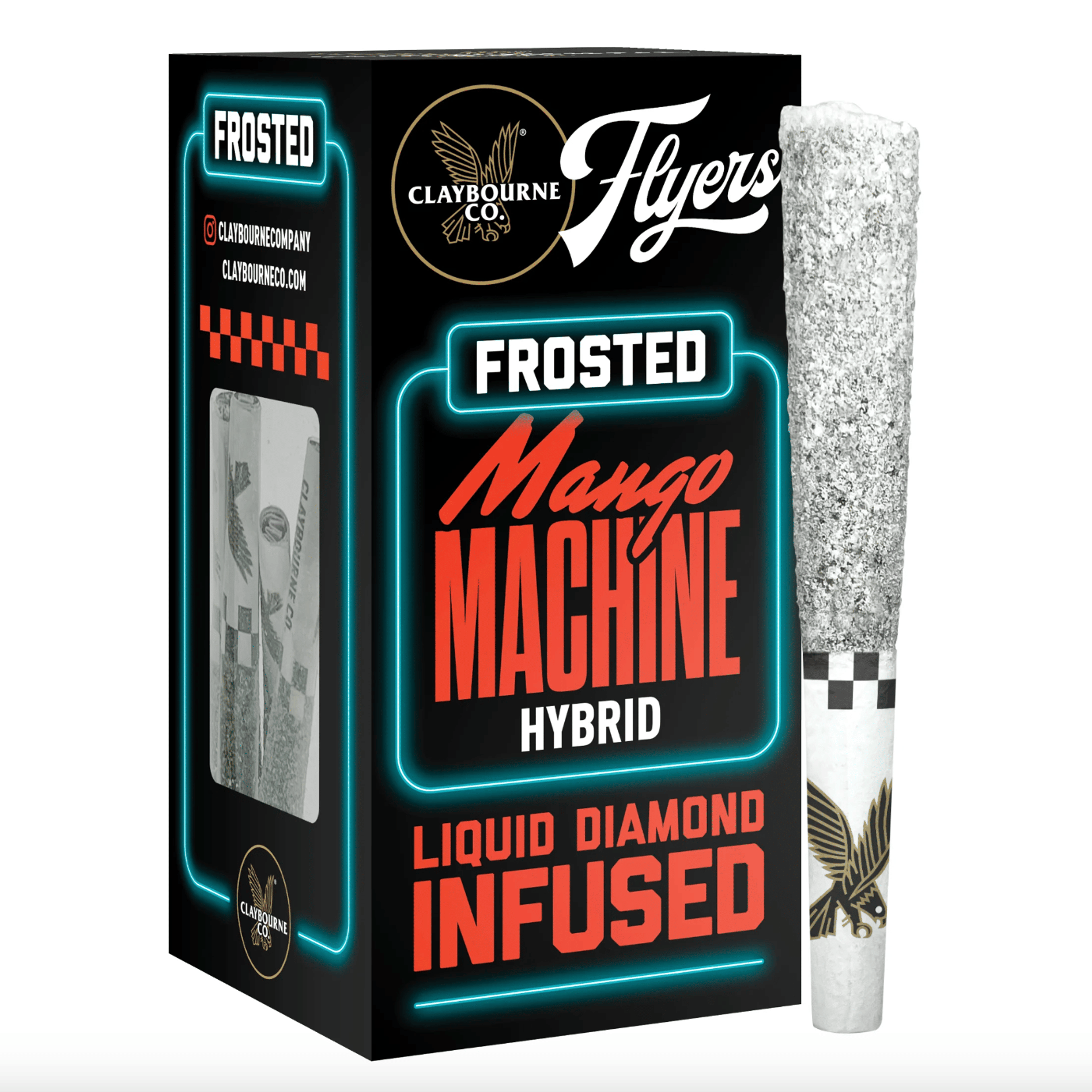 Mango Machine Frosted Flyers Prerolls 5pk 2.5g - Claybourne Co. - - $40 - Pre-Rolls