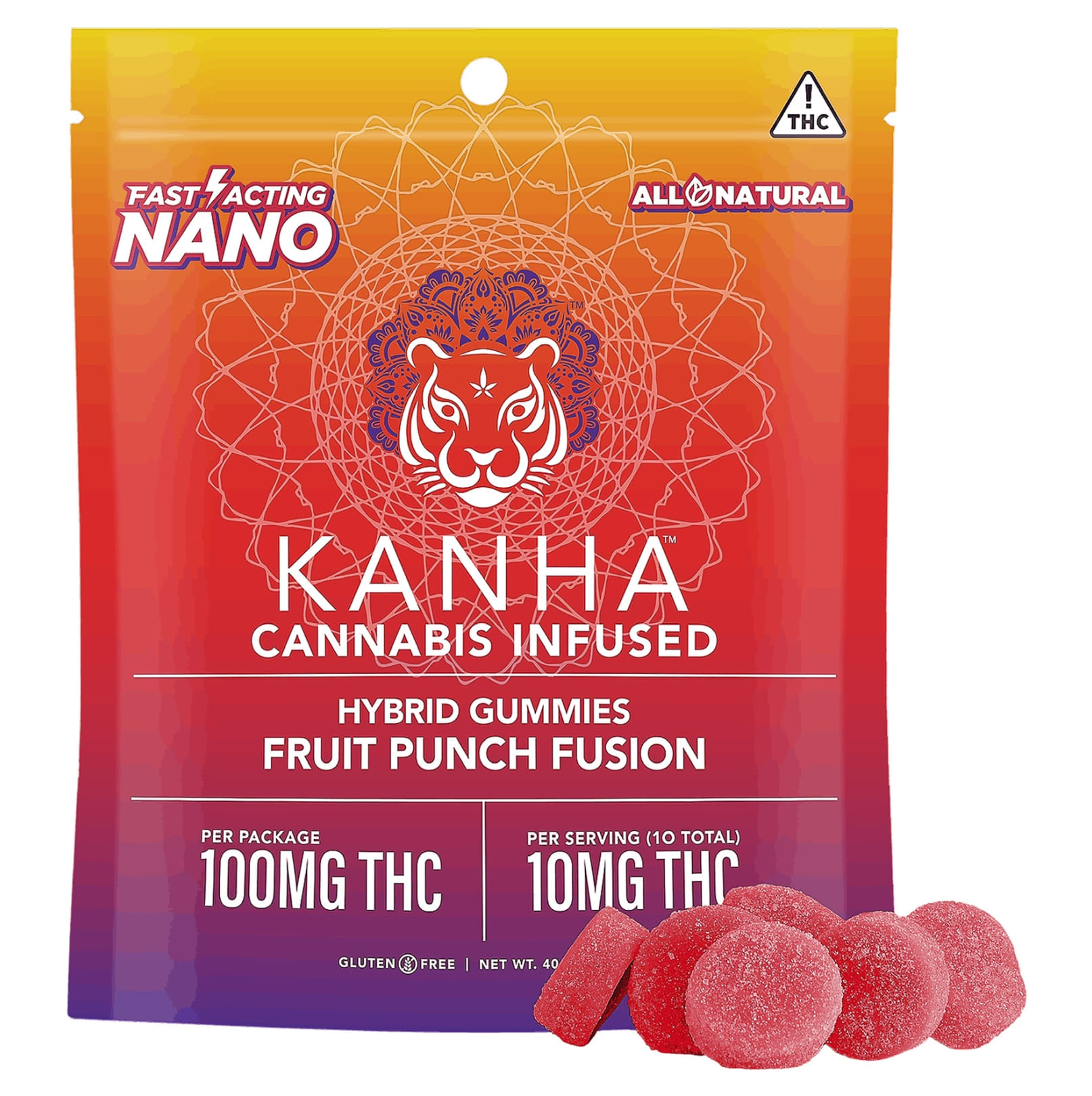 NANO: Fruit Punch 100MG Gummies - Kanha -  - $14.85 - Edible