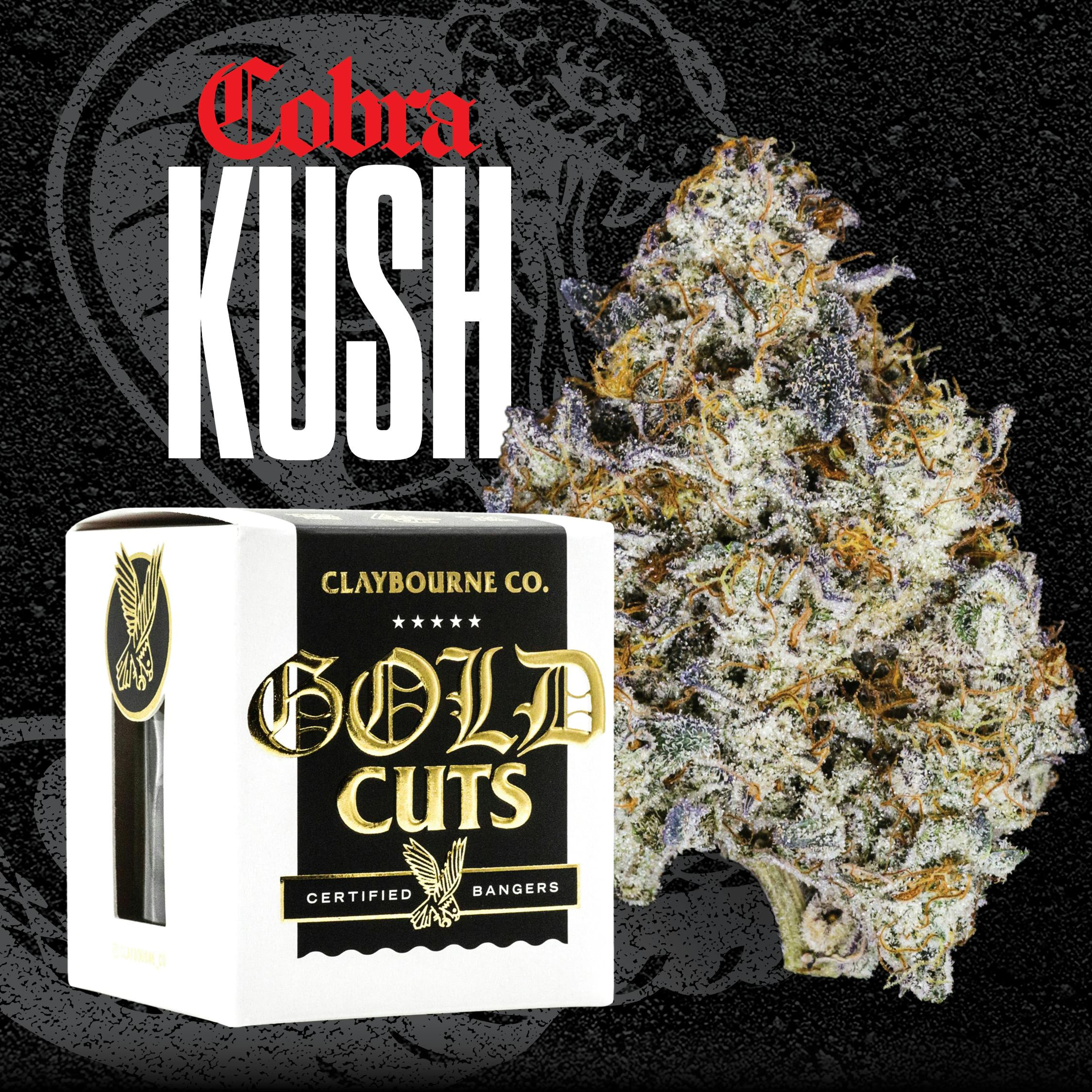 Claybourne: Cobra Kush (3.5g) - Gold Cuts - Claybourne Co. - - $59 - Indoor Flower