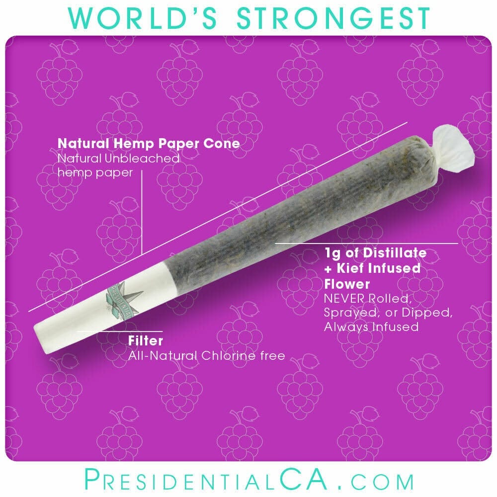 Grape Preroll 1g - Presidential -  - $12.25 - Pre-Rolls