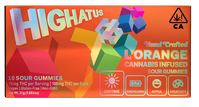 L'Orange Sour Gummies 100mg