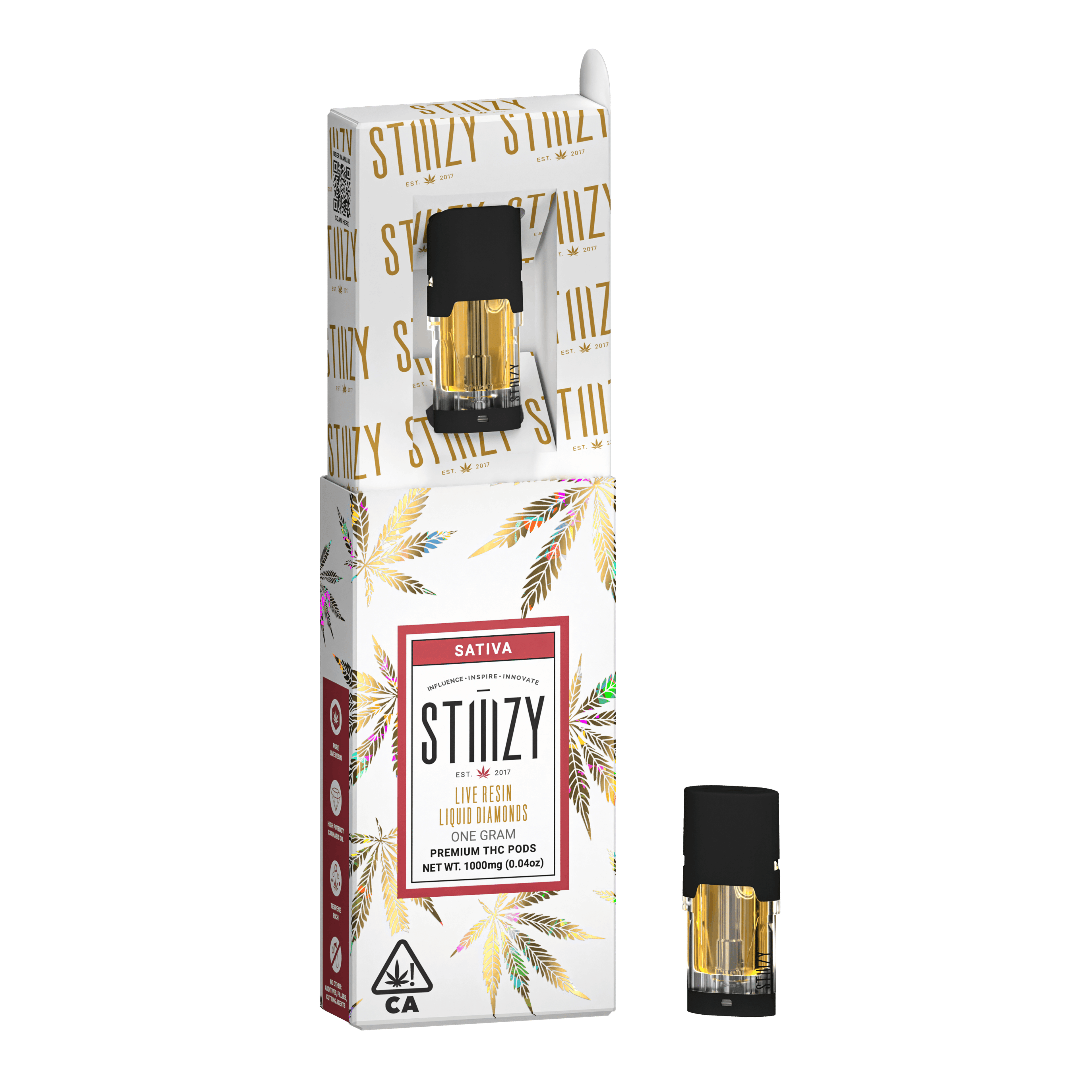 Green Crack | Live Resin Liquid Diamonds Pod - 1g - STIIIZY - - $31.50 - Cartridges / Pens