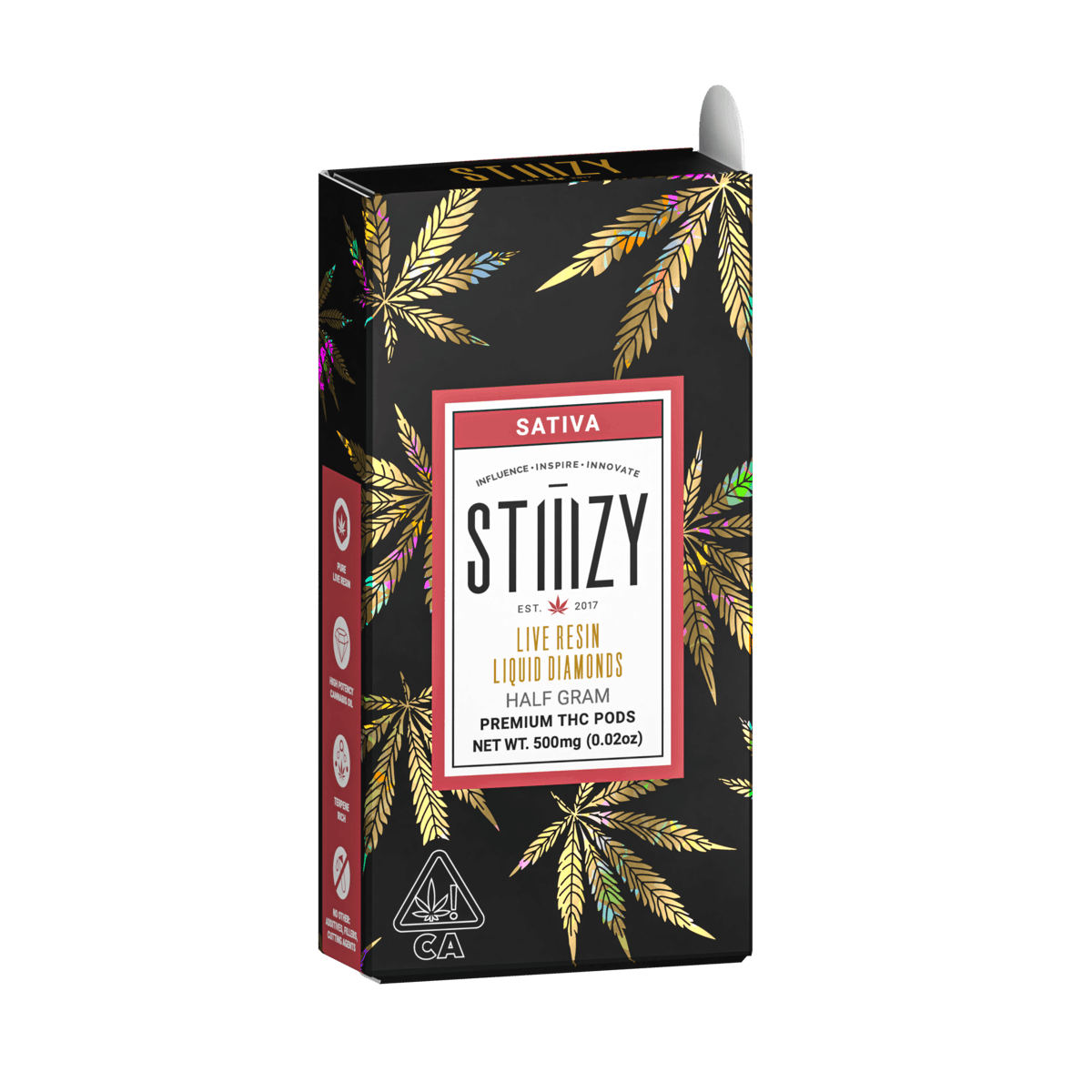 Pod: Green Crack | Live Resin Liquid Diamonds Pod - .5g - STIIIZY -  - $16 - Cartridges / Pens