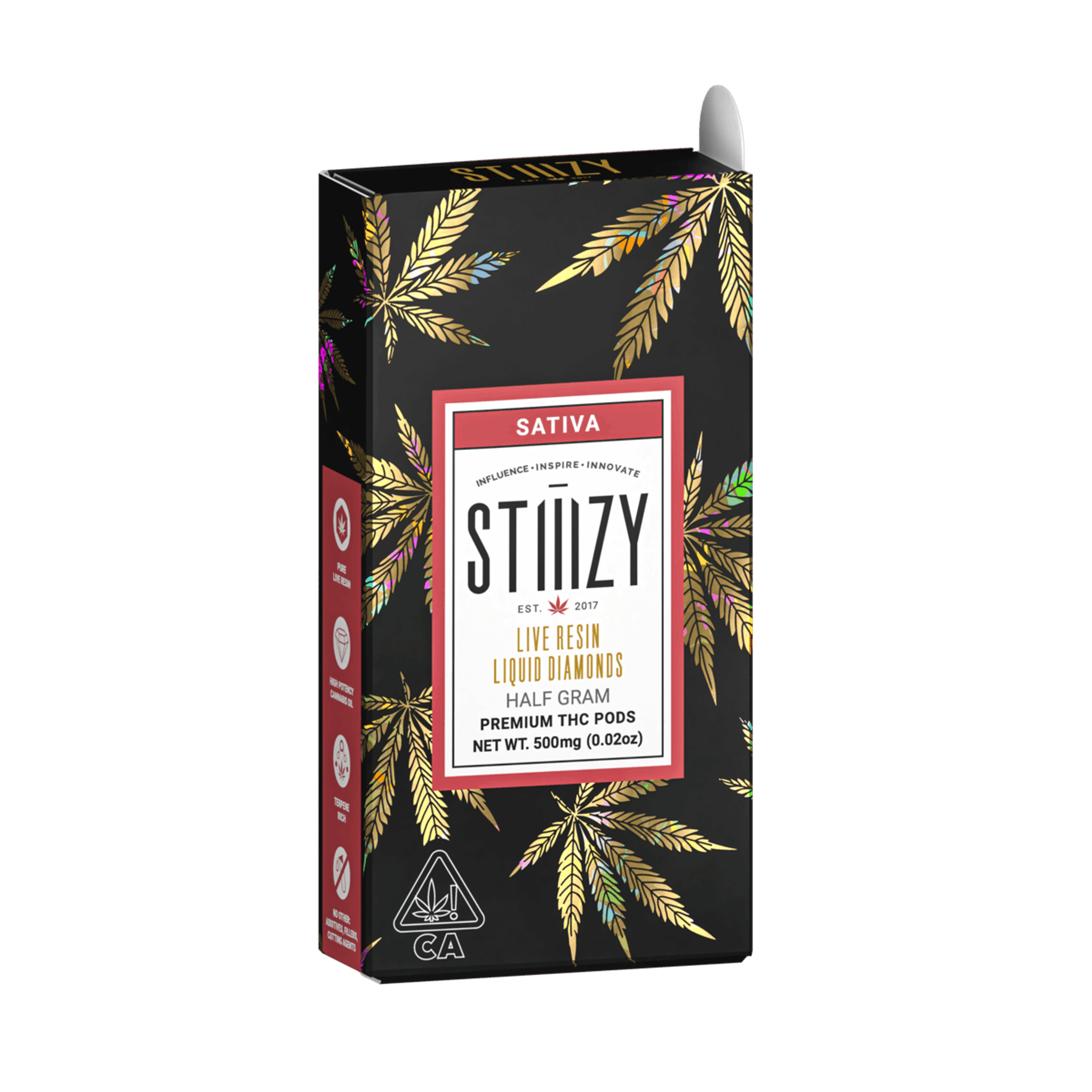 Pod: Green Crack | Live Resin Liquid Diamonds Pod - .5g - STIIIZY - - $16 - Cartridges / Pens