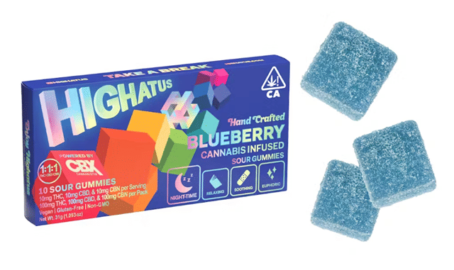 Blueberry Sour Gummies 100mg