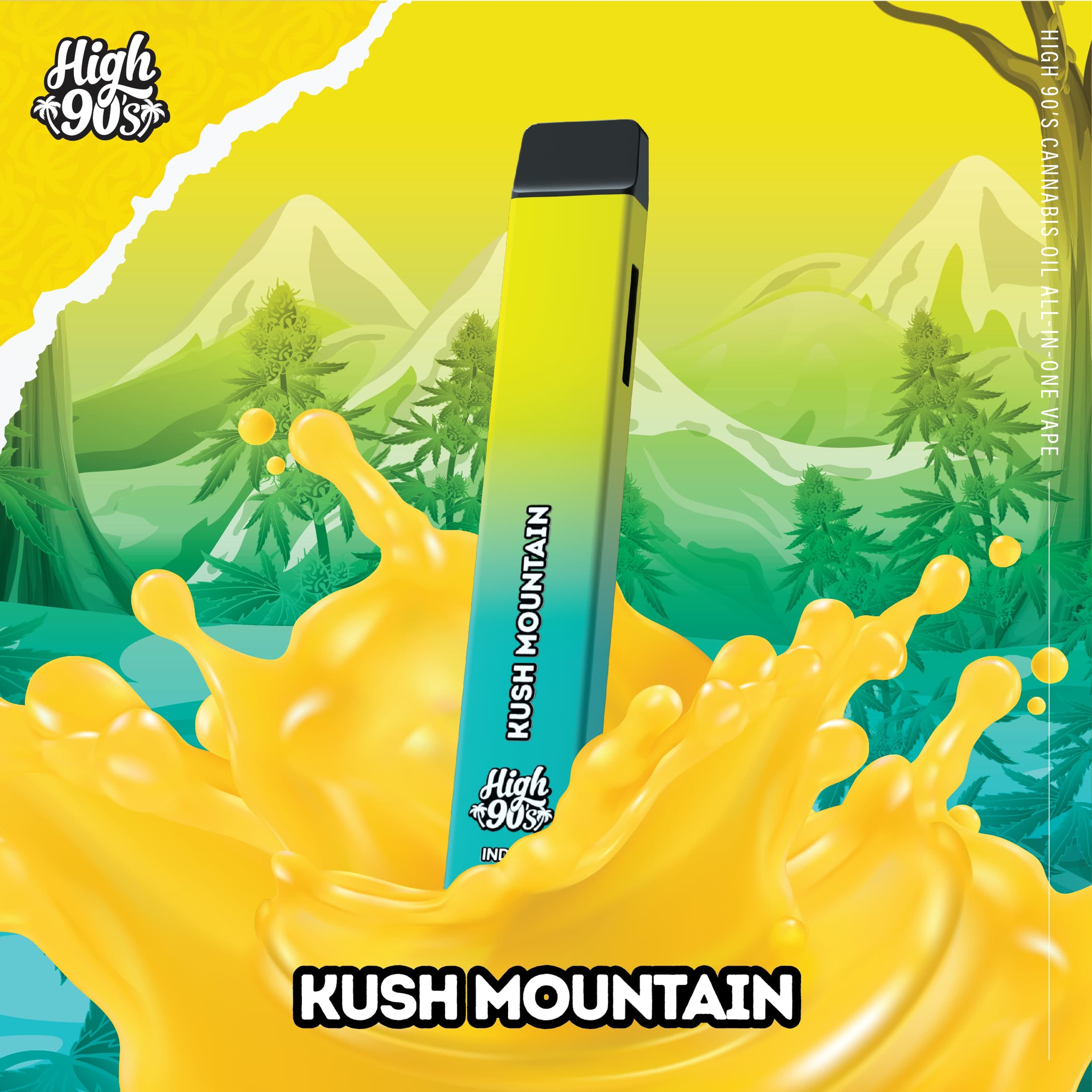 High 90's - MTN 90s - Disposable Vape - 1g **Buy 2 Get 1 EVERYDAY** - High 90's - MTN 90 - $19.99 - Disposable Vapes