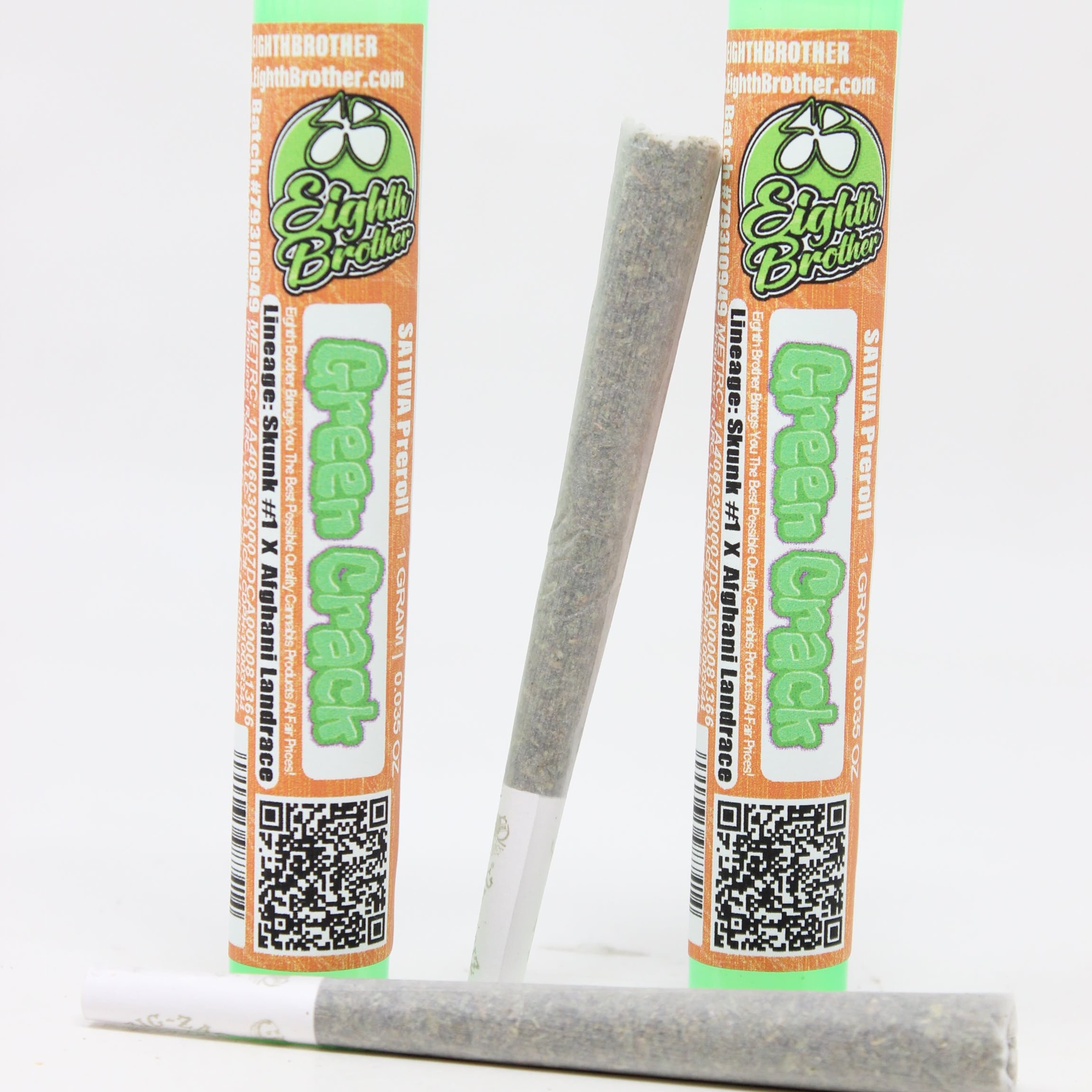 EIGHTH BROTHER - Green Crack (S/H) - 1g Preroll - Eighth Brother - PR - $5 - Prerolls
